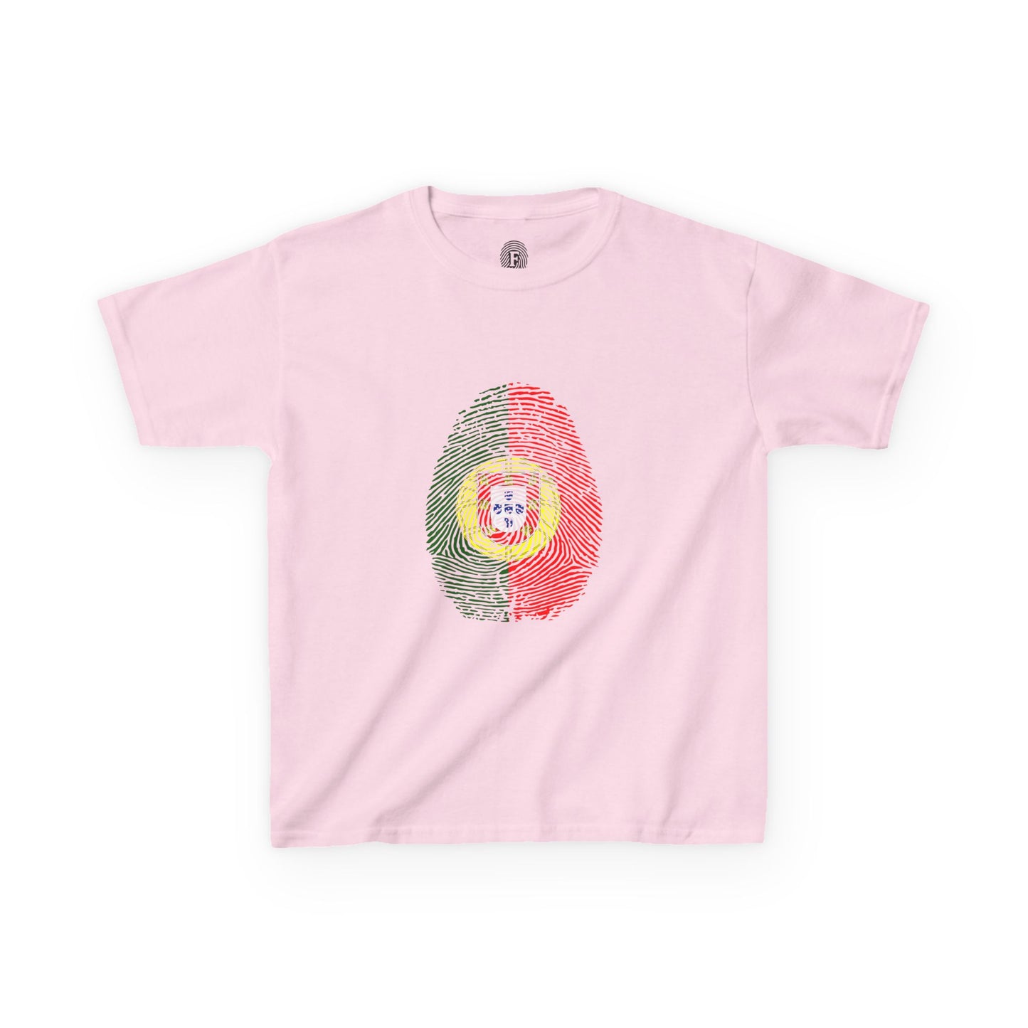 PORTUGAL Fingerprint flag Soccer World Cup Fan T-Shirt (KIDS - UNISEX)