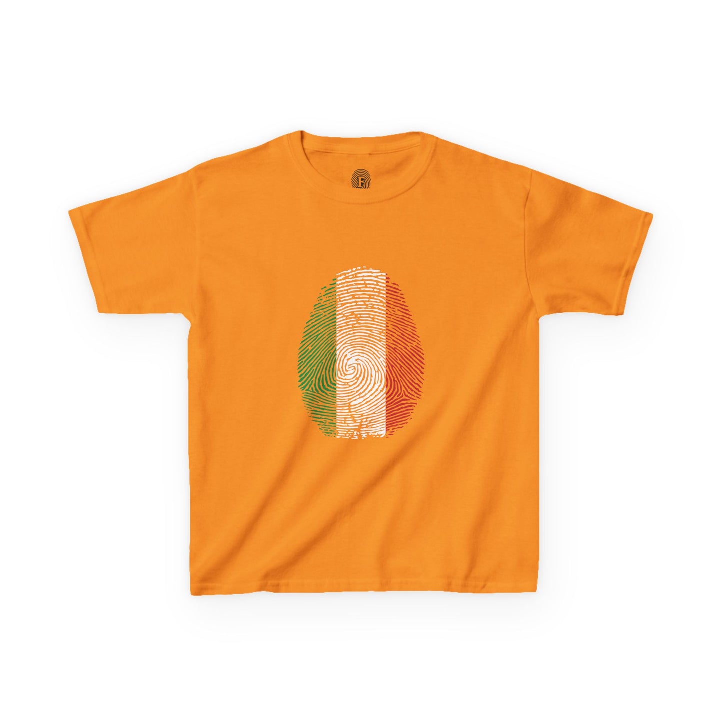 ITALY Fingerprint flag Soccer World Cup Fan T-Shirt (KIDS - UNISEX)