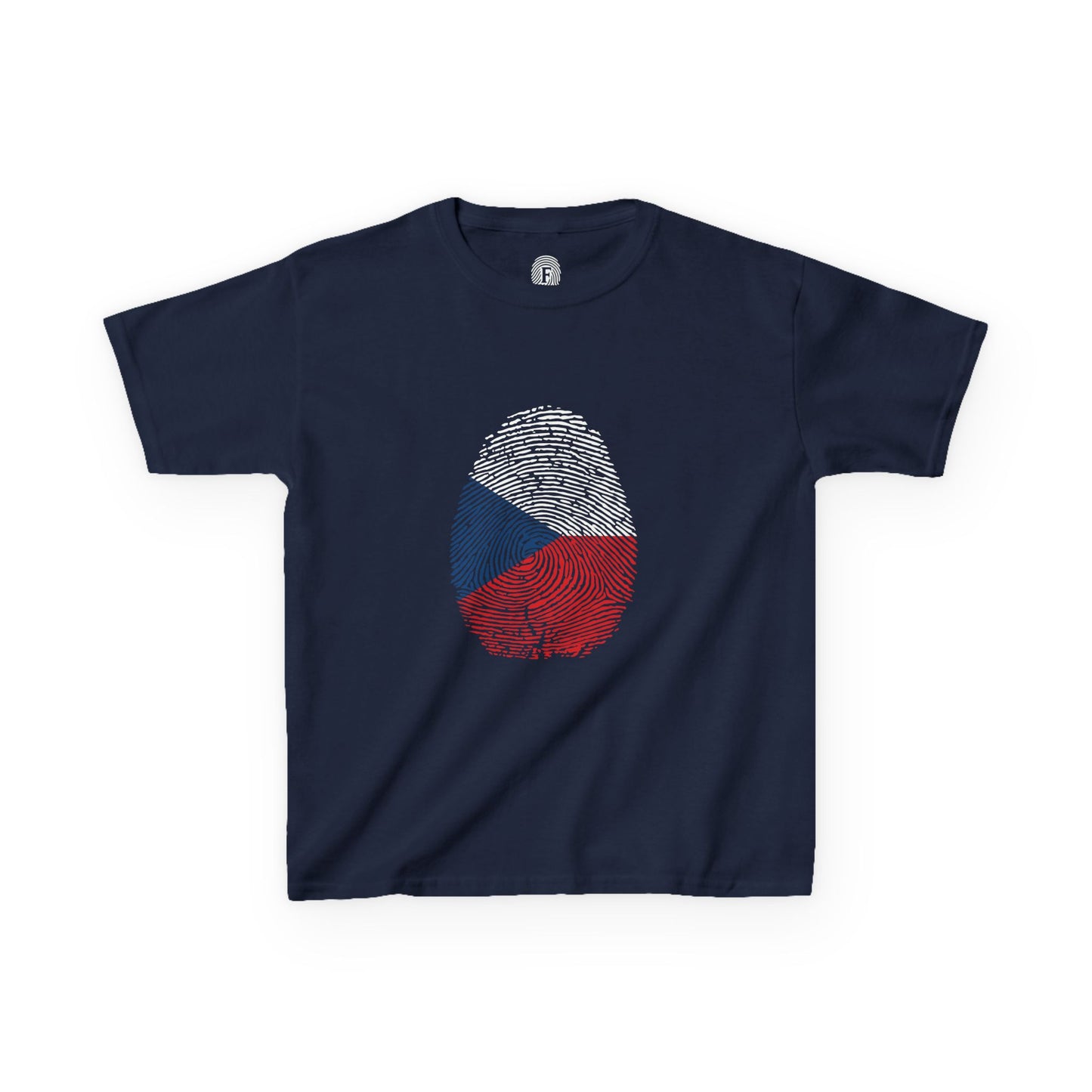 CZECHIA Fingerprint flag Soccer World Cup Fan T-Shirt (KIDS - UNISEX)