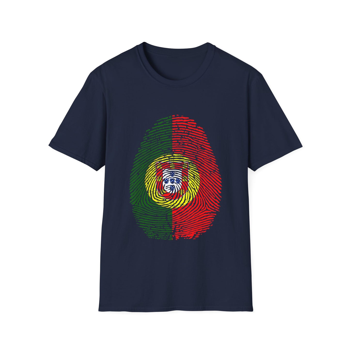 PORTUGAL Fingerprint flag Soccer World Cup Fan T-Shirt (WOMEN)