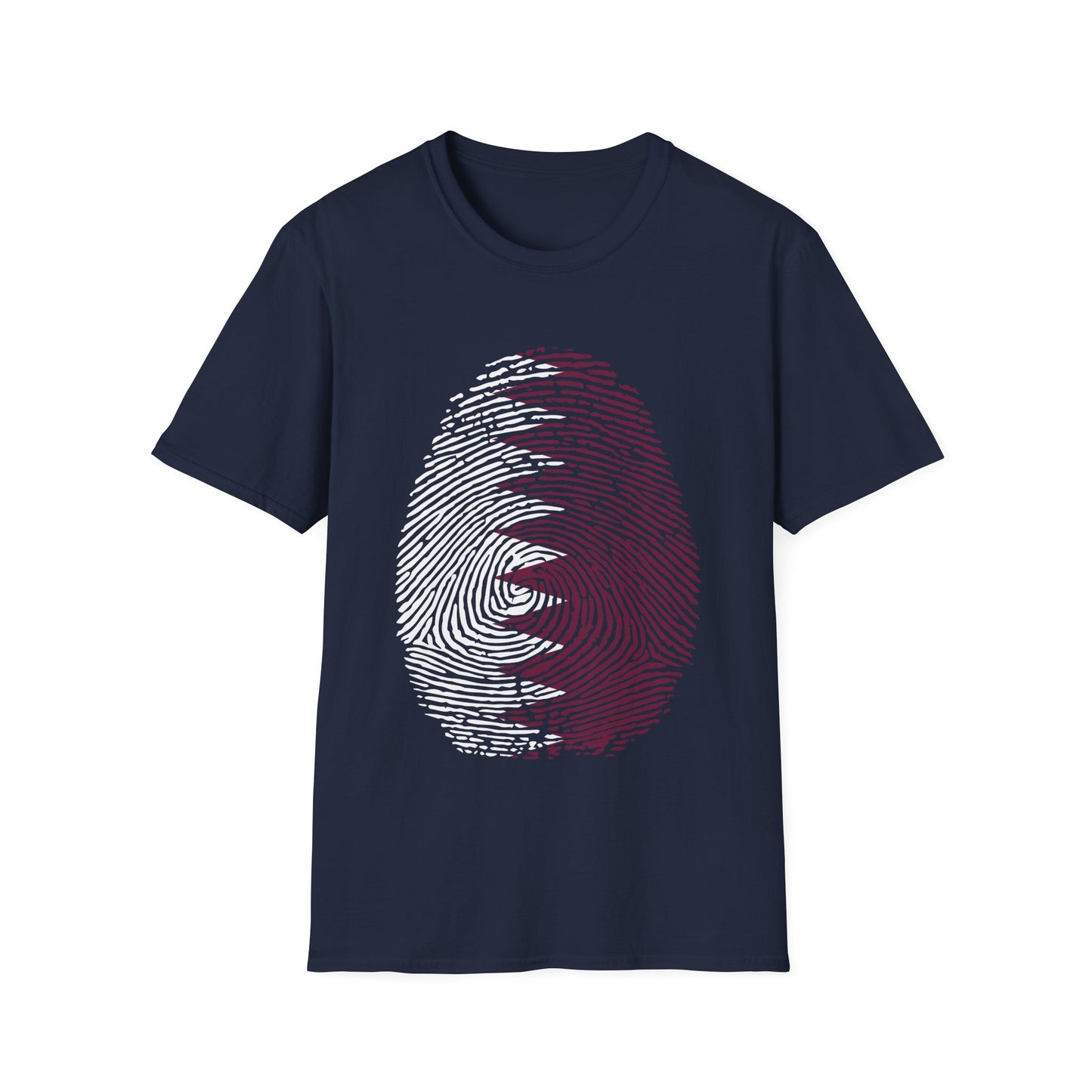 QATAR Fingerprint flag Soccer World Cup Fan T-Shirt (WOMEN)