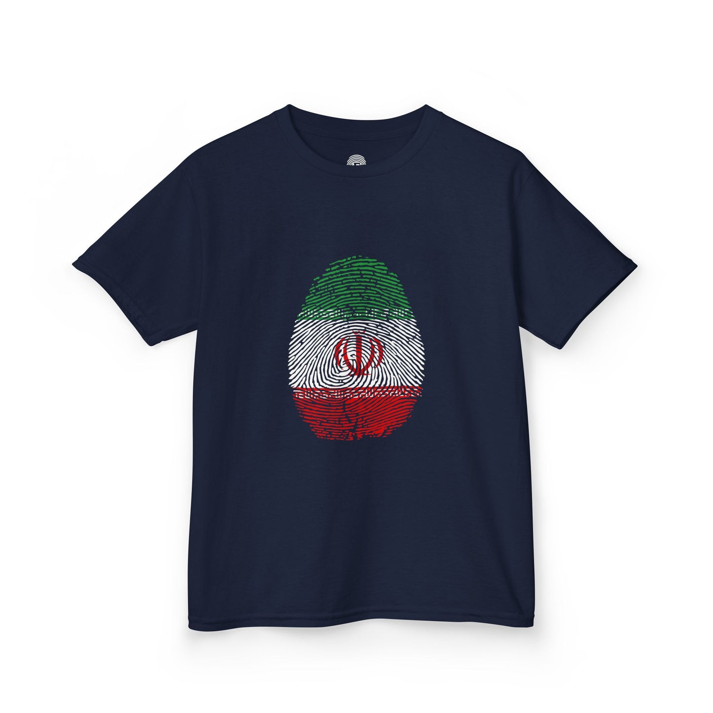 IRAN (I.R) Fingerprint flag Soccer World Cup Fan T-Shirt (KIDS - UNISEX)