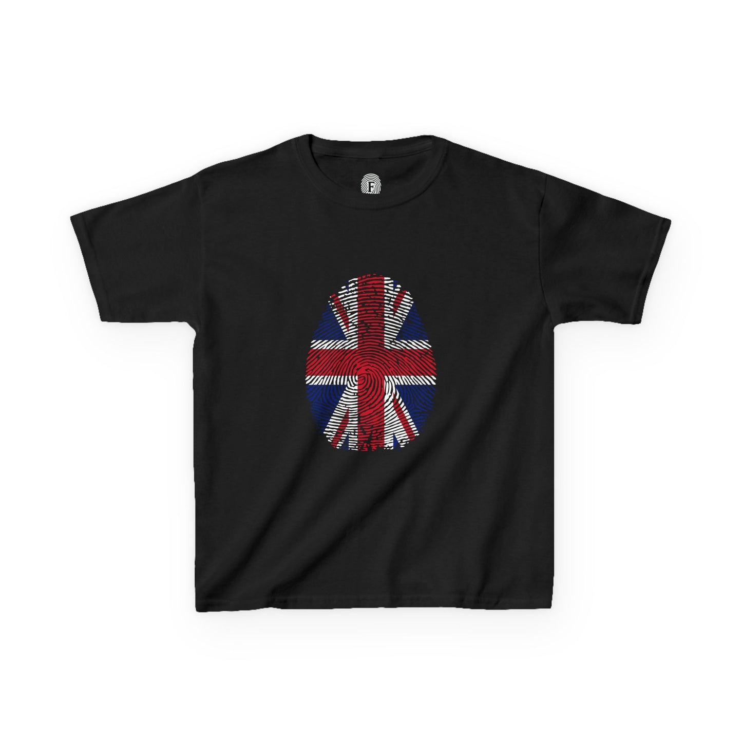 UK Fingerprint flag Soccer World Cup Fan T-Shirt (KIDS - UNISEX)