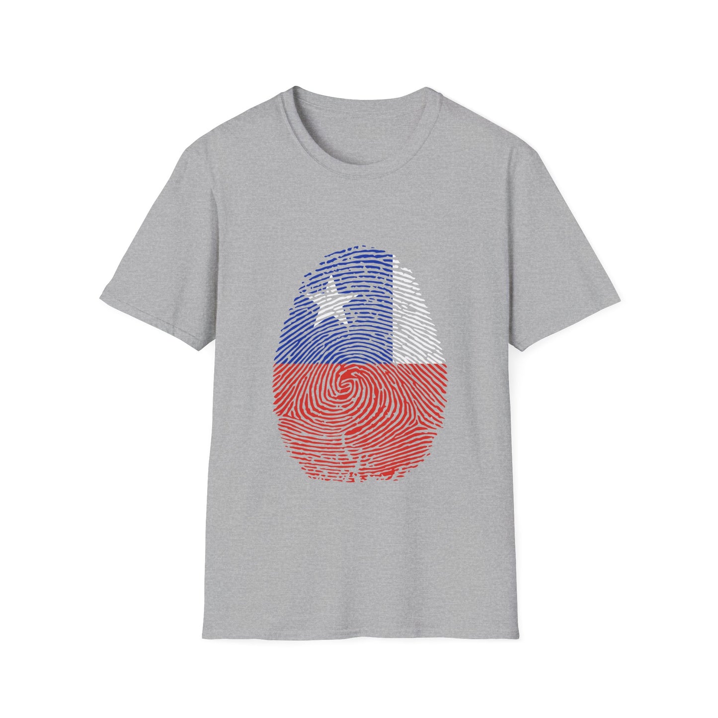 CHILE Fingerprint flag Soccer World Cup Fan T-Shirt (WOMEN)