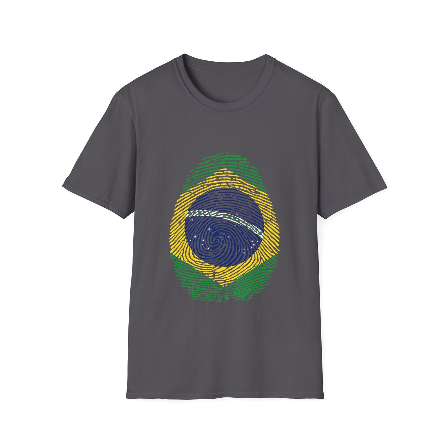 BRAZIL Fingerprint flag Soccer World Cup Fan T-Shirt (WOMEN)