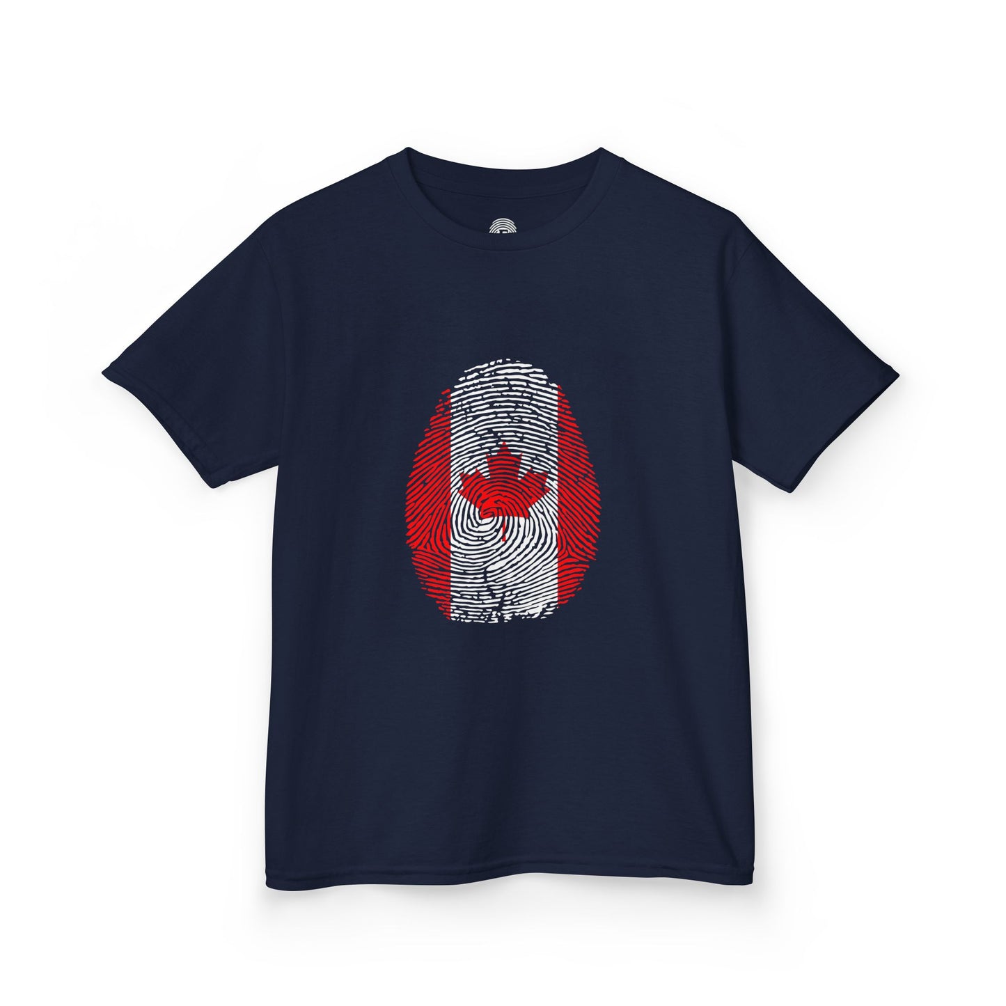 CANADA Fingerprint flag Soccer World Cup Fan T-Shirt (KIDS - UNISEX)
