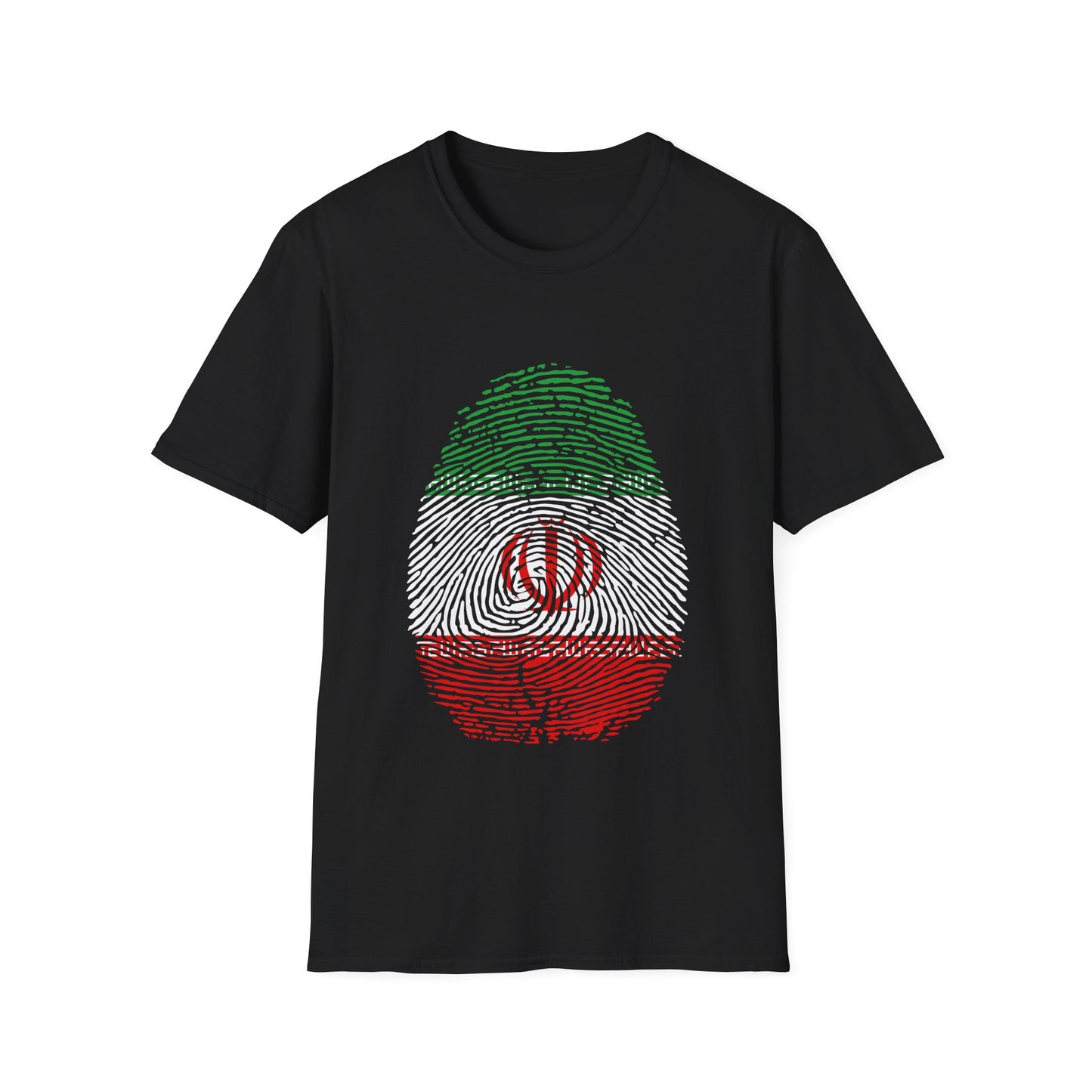 IRAN (I.R) Fingerprint flag Soccer World Cup Fan T-Shirt (WOMEN)