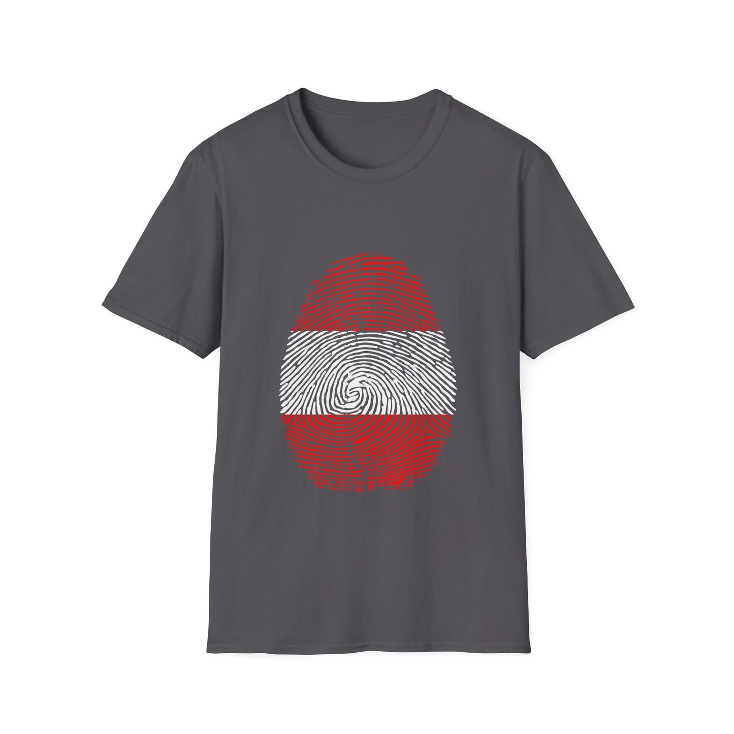 AUSTRIA Fingerprint flag Soccer World Cup Fan T-Shirt (WOMEN)
