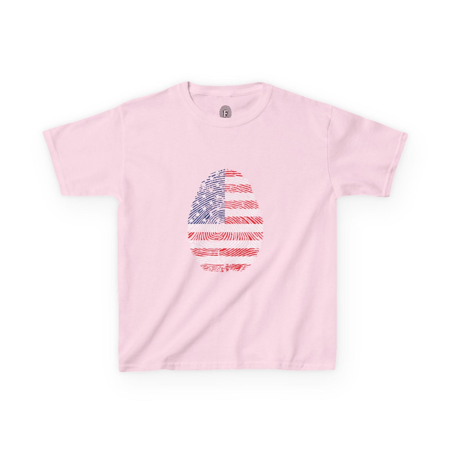 USA Fingerprint flag Soccer World Cup Fan T-Shirt (KIDS - UNISEX)