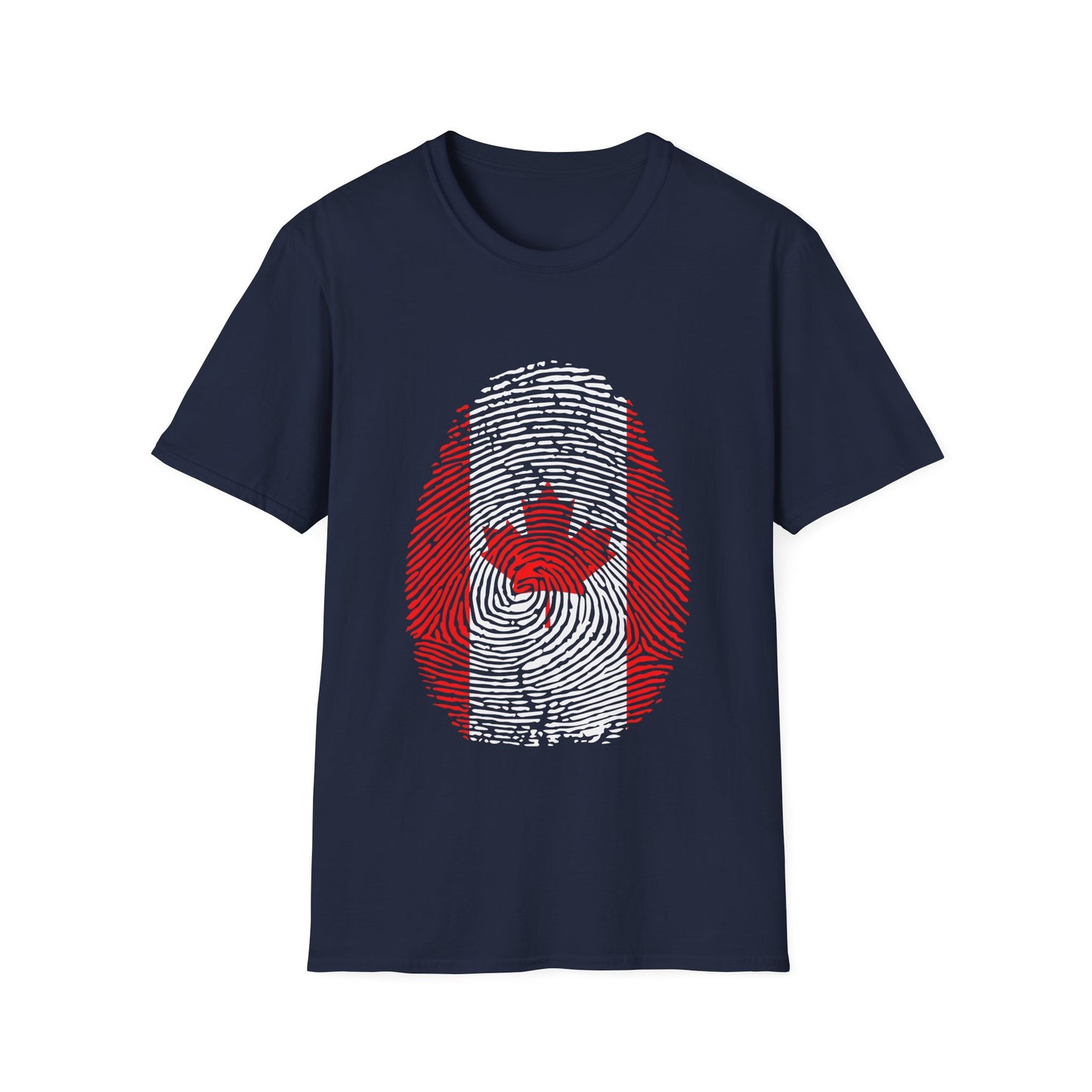 CANADA Fingerprint flag Soccer World Cup Fan T-Shirt (MEN)