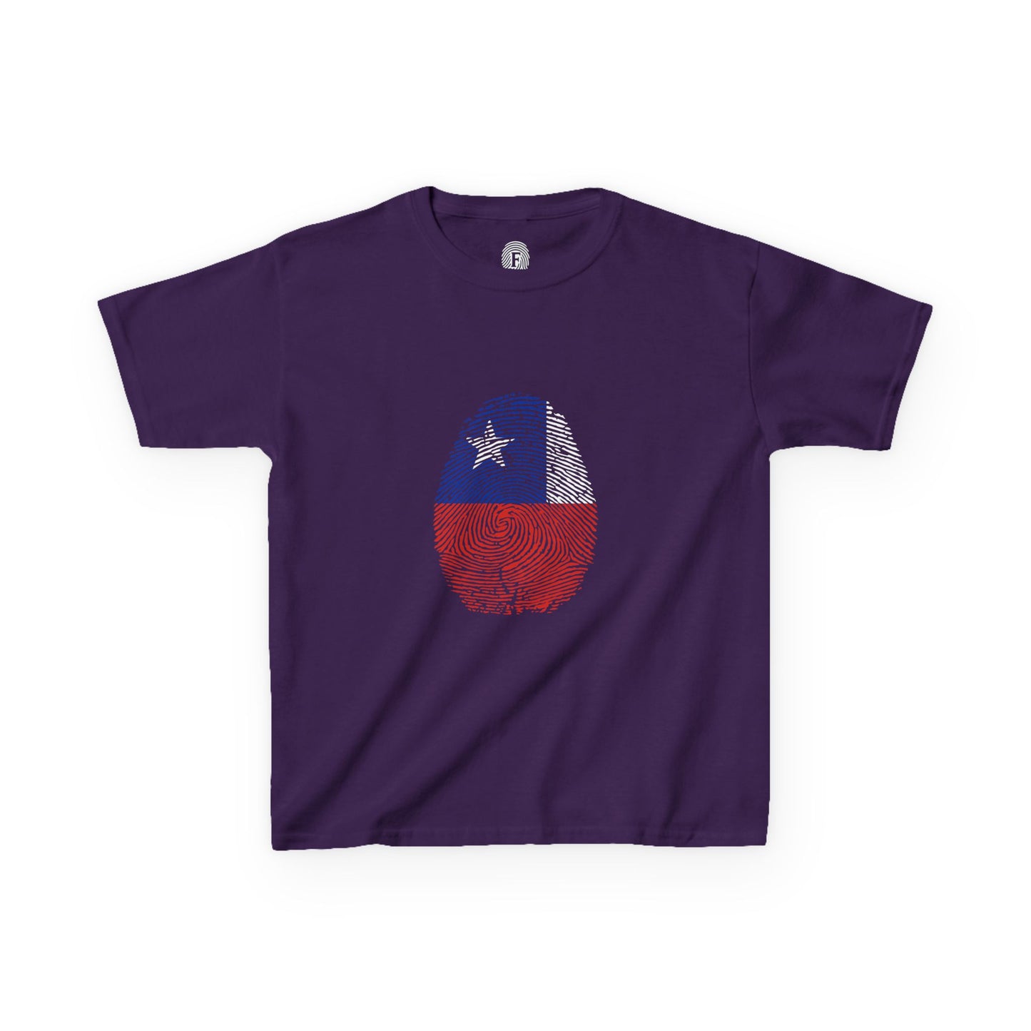CHILE Fingerprint flag Soccer World Cup Fan T-Shirt (KIDS - UNISEX)