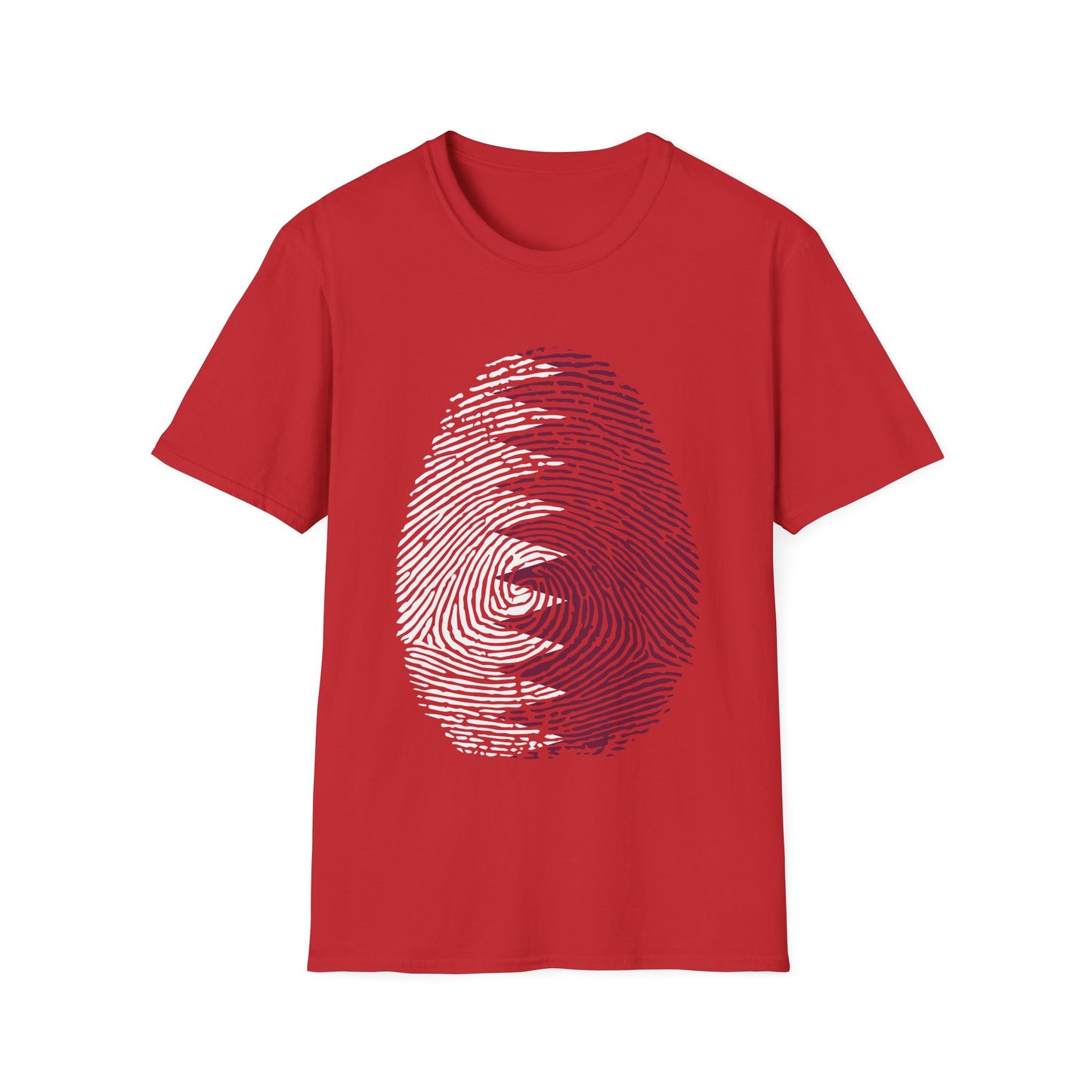 QATAR Fingerprint flag Soccer World Cup Fan T-Shirt (WOMEN)