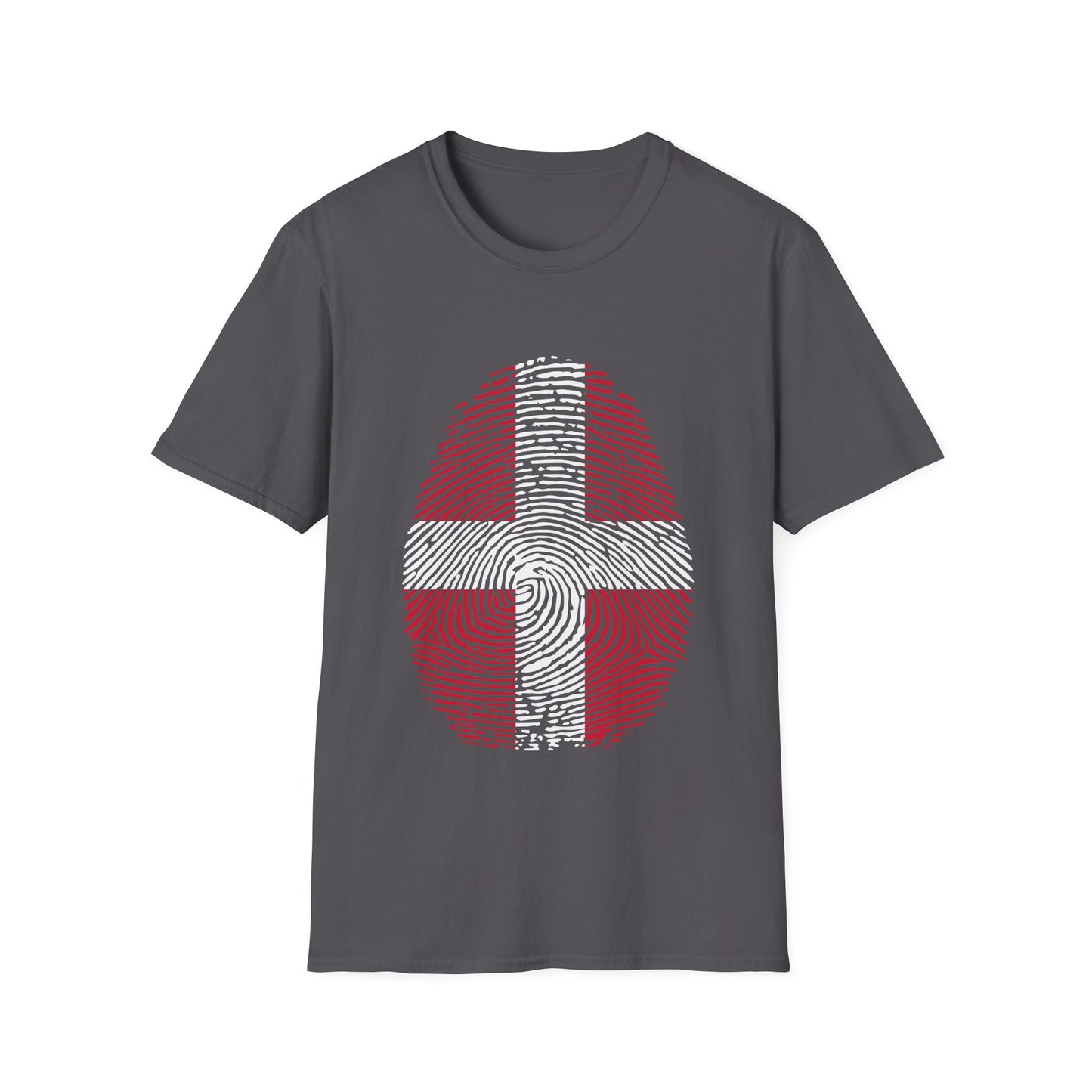 DENMARK Fingerprint flag Soccer World Cup Fan T-Shirt (WOMEN)