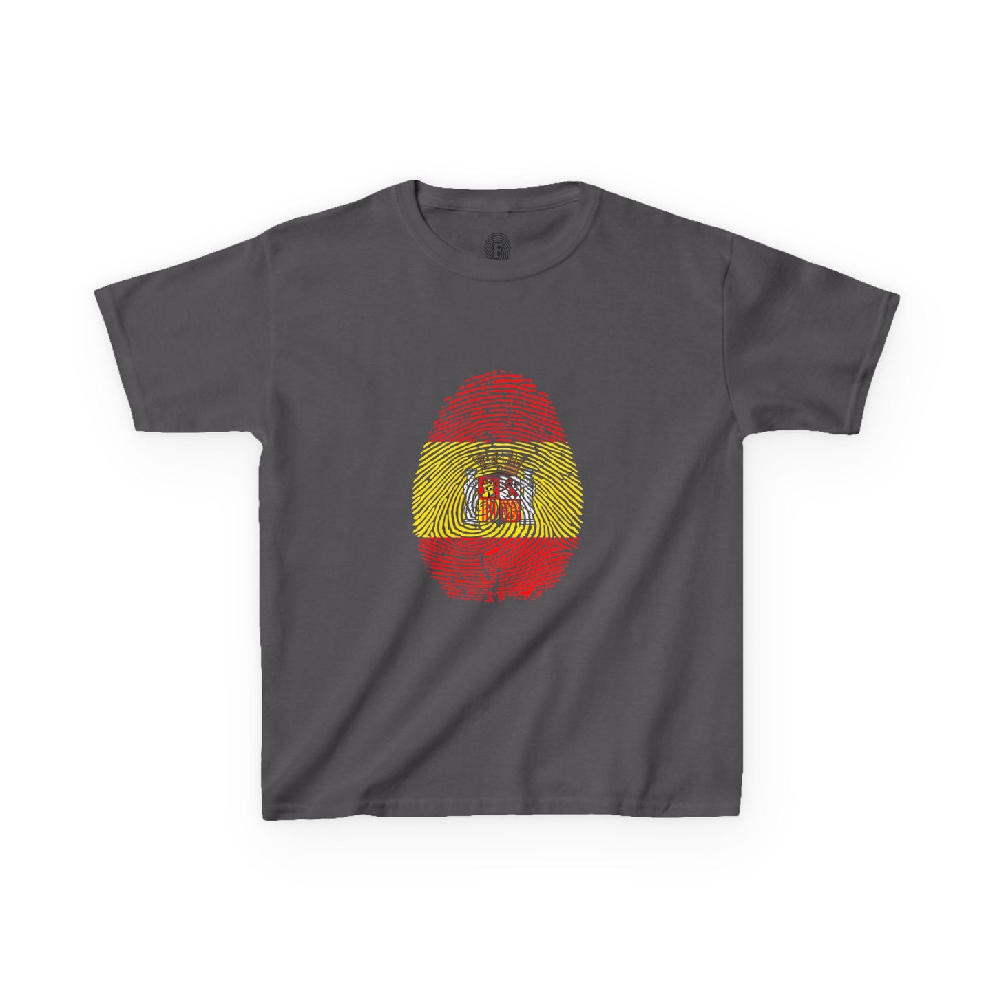 SPAIN Fingerprint flag Soccer World Cup Fan T-Shirt (KIDS - UNISEX)