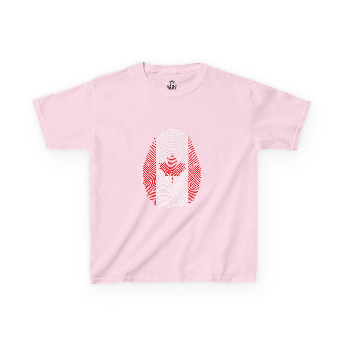 CANADA Fingerprint flag Soccer World Cup Fan T-Shirt (KIDS - UNISEX)