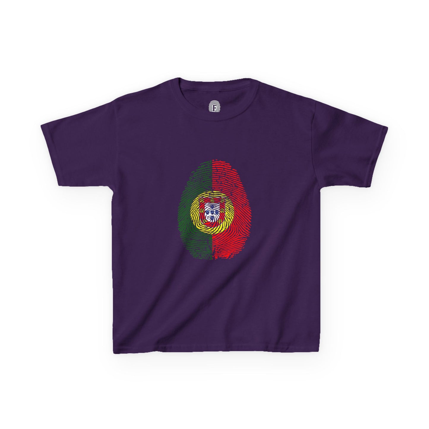 PORTUGAL Fingerprint flag Soccer World Cup Fan T-Shirt (KIDS - UNISEX)