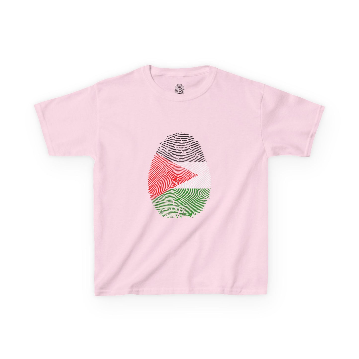 PALESTINE Fingerprint flag Soccer World Cup Fan T-Shirt (KIDS - UNISEX)