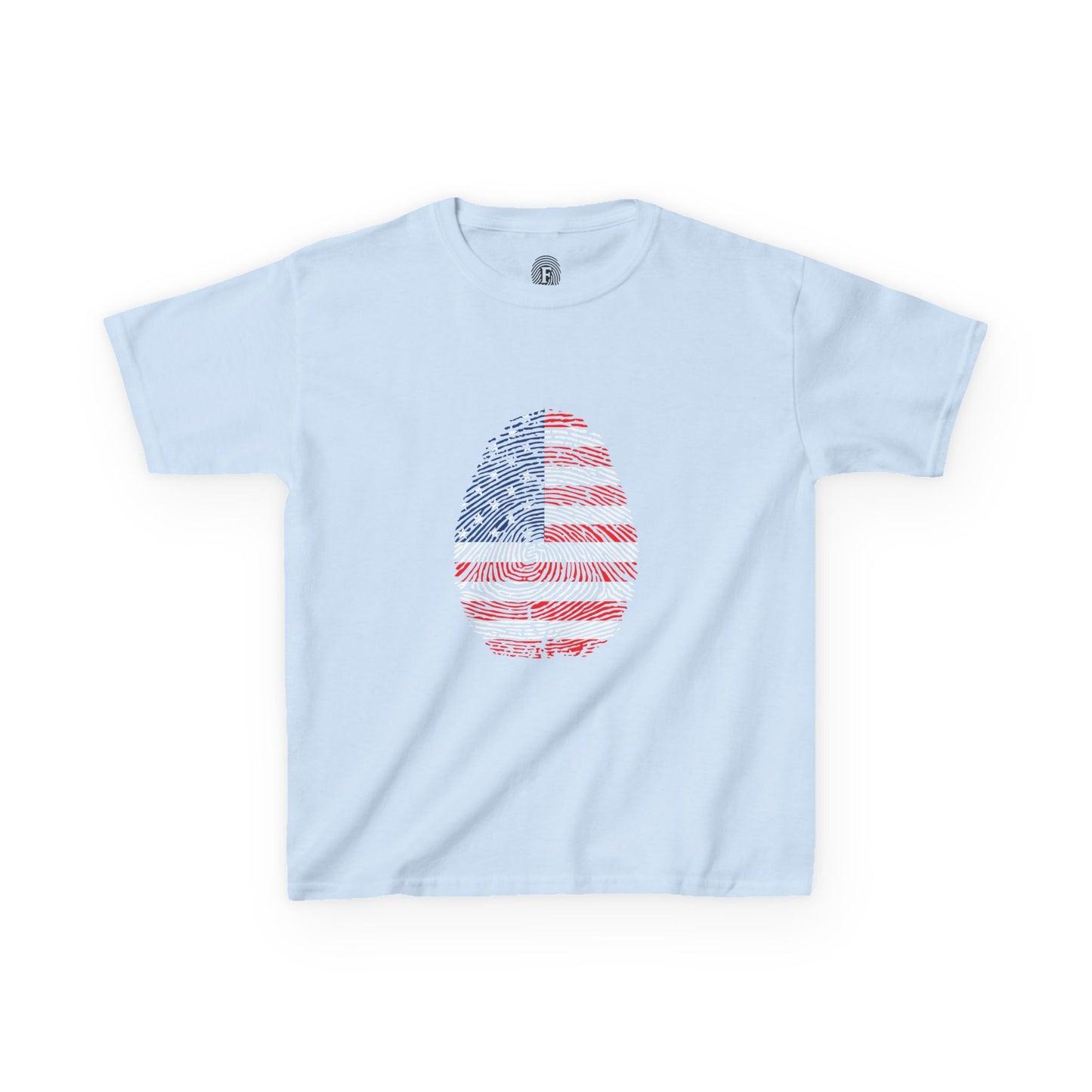 USA Fingerprint flag Soccer World Cup Fan T-Shirt (KIDS - UNISEX)