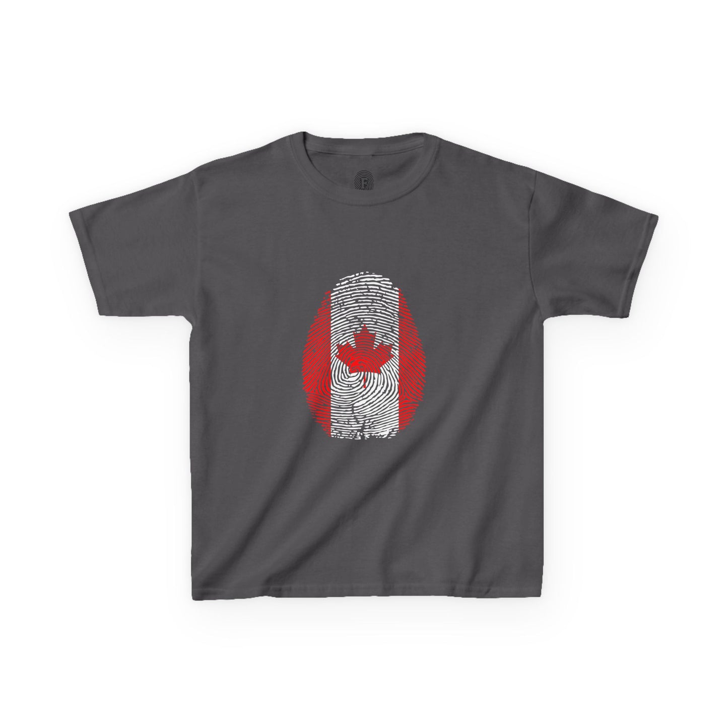 CANADA Fingerprint flag Soccer World Cup Fan T-Shirt (KIDS - UNISEX)