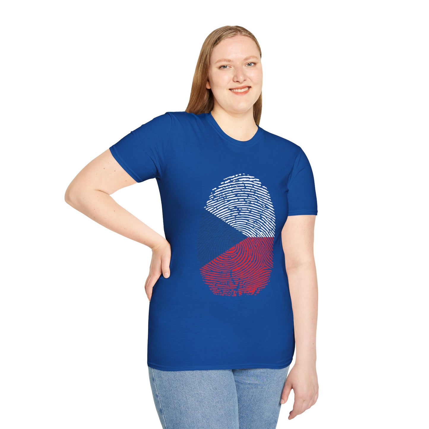 CZECHIA Fingerprint flag Soccer World Cup Fan T-Shirt (WOMEN)