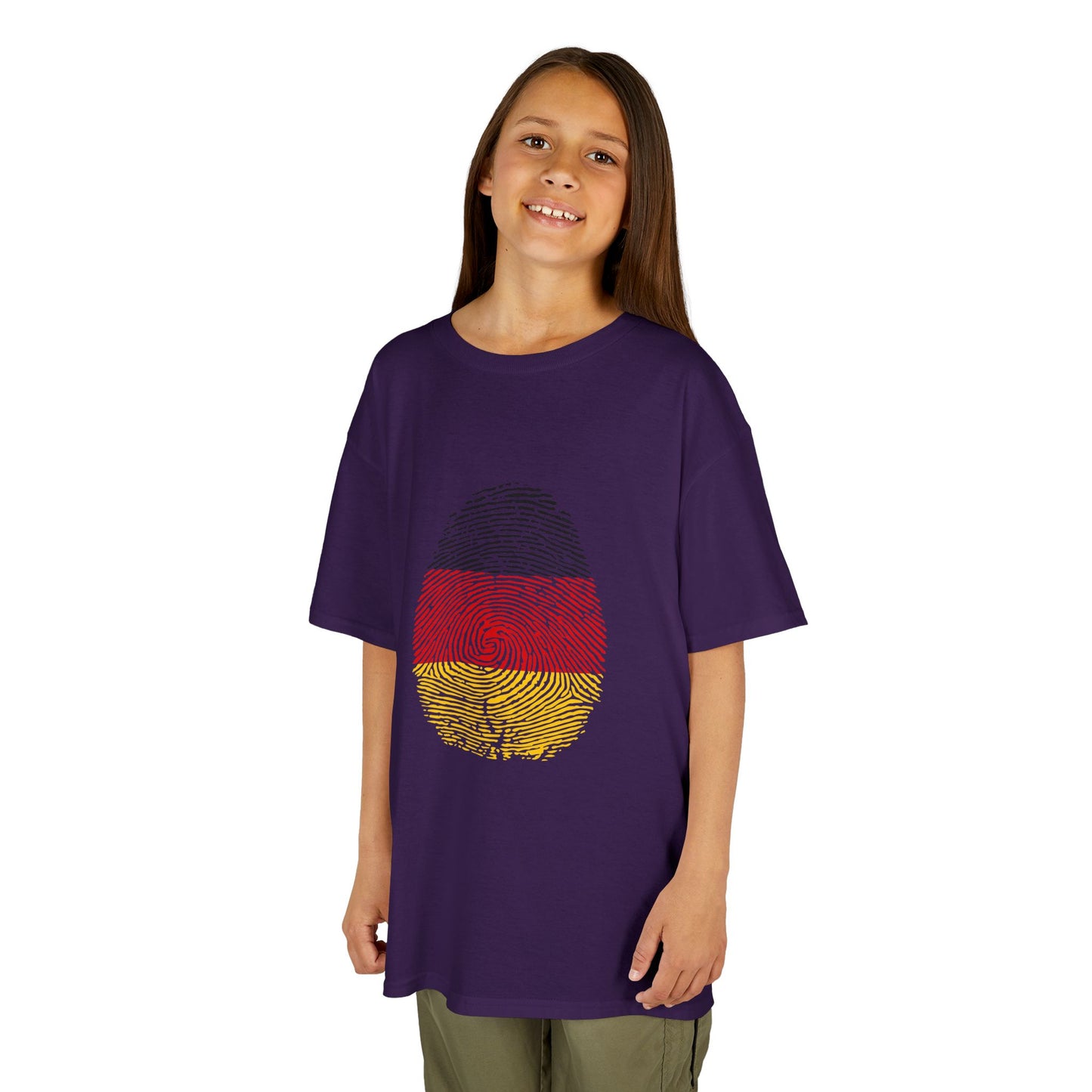 GERMANY Fingerprint flag Soccer World Cup Fan T-Shirt (KIDS - UNISEX)