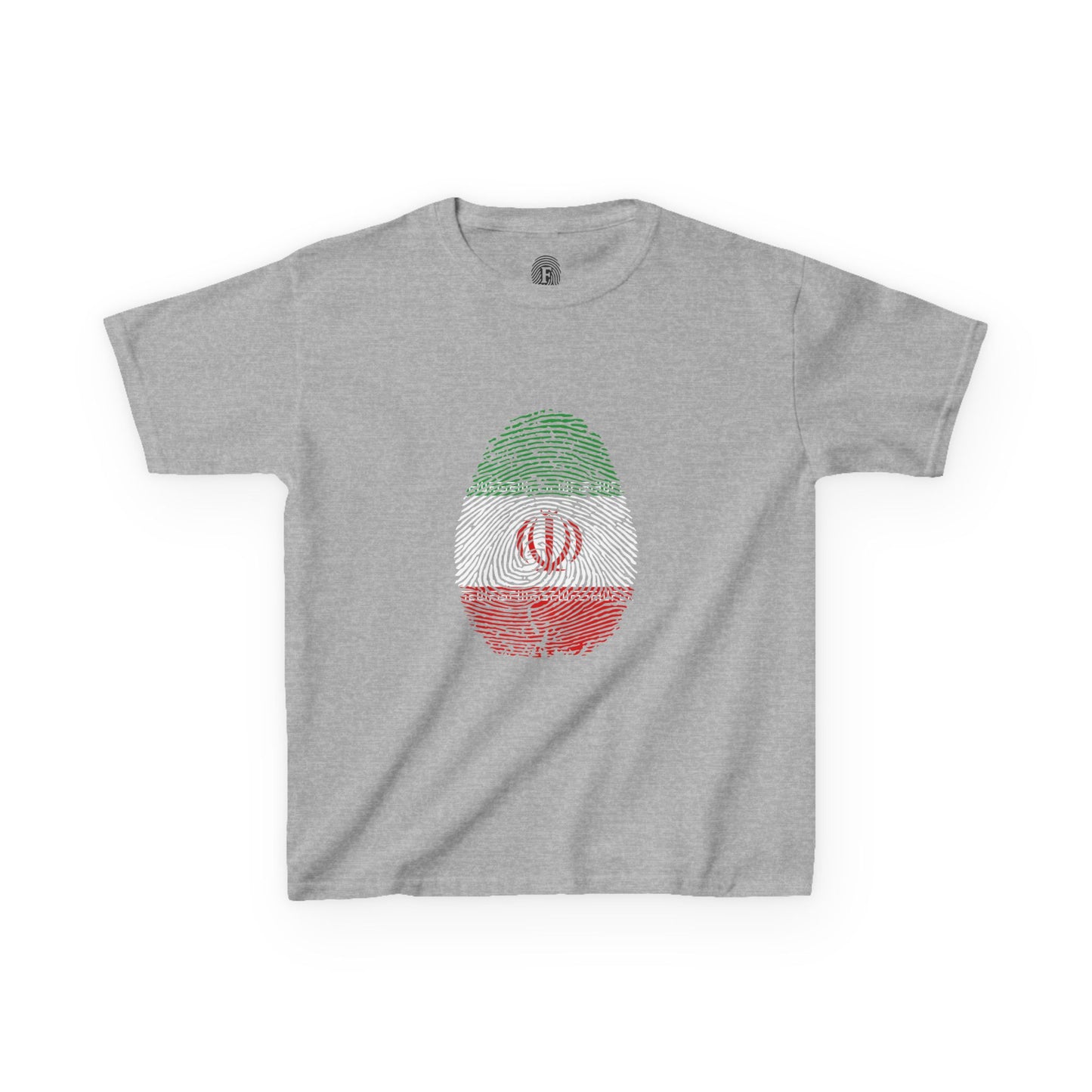 IRAN (I.R) Fingerprint flag Soccer World Cup Fan T-Shirt (KIDS - UNISEX)