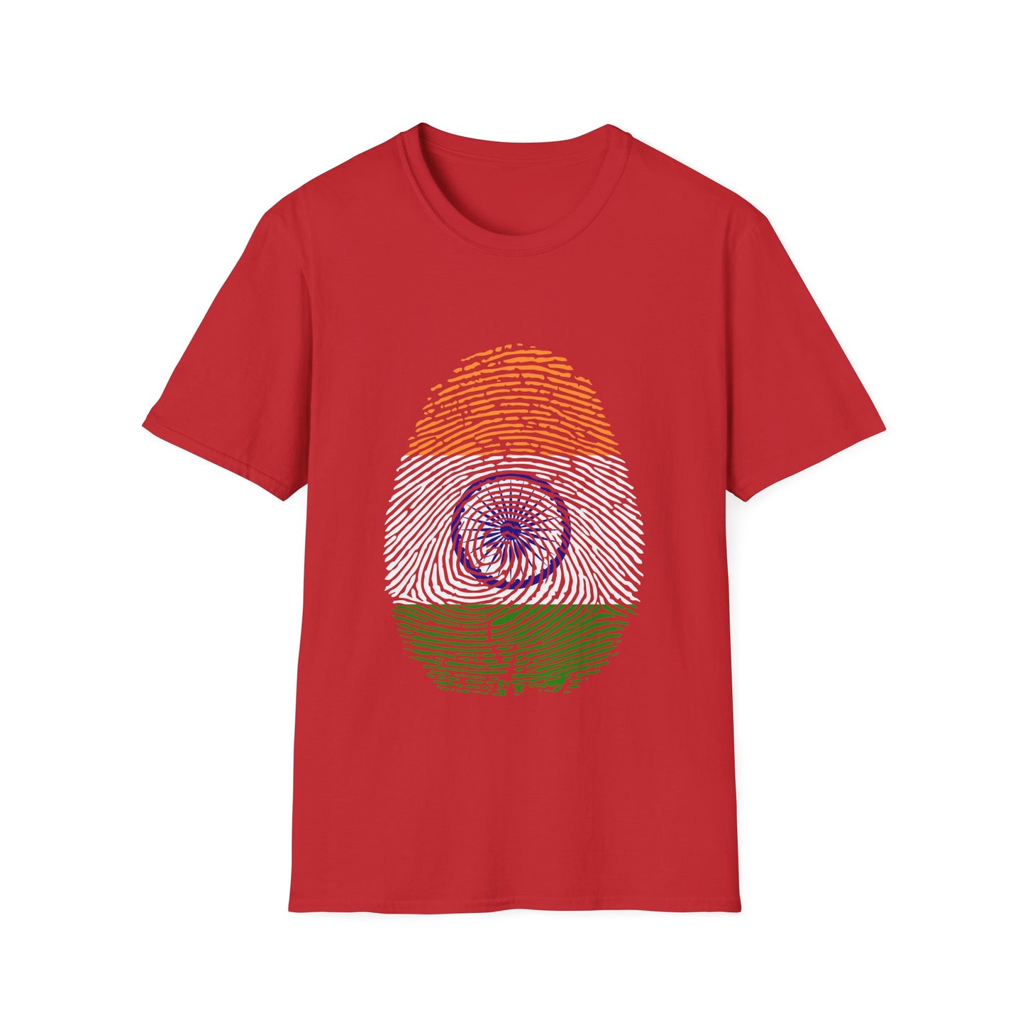 INDIA Fingerprint flag Soccer World Cup Fan T-Shirt (WOMEN)