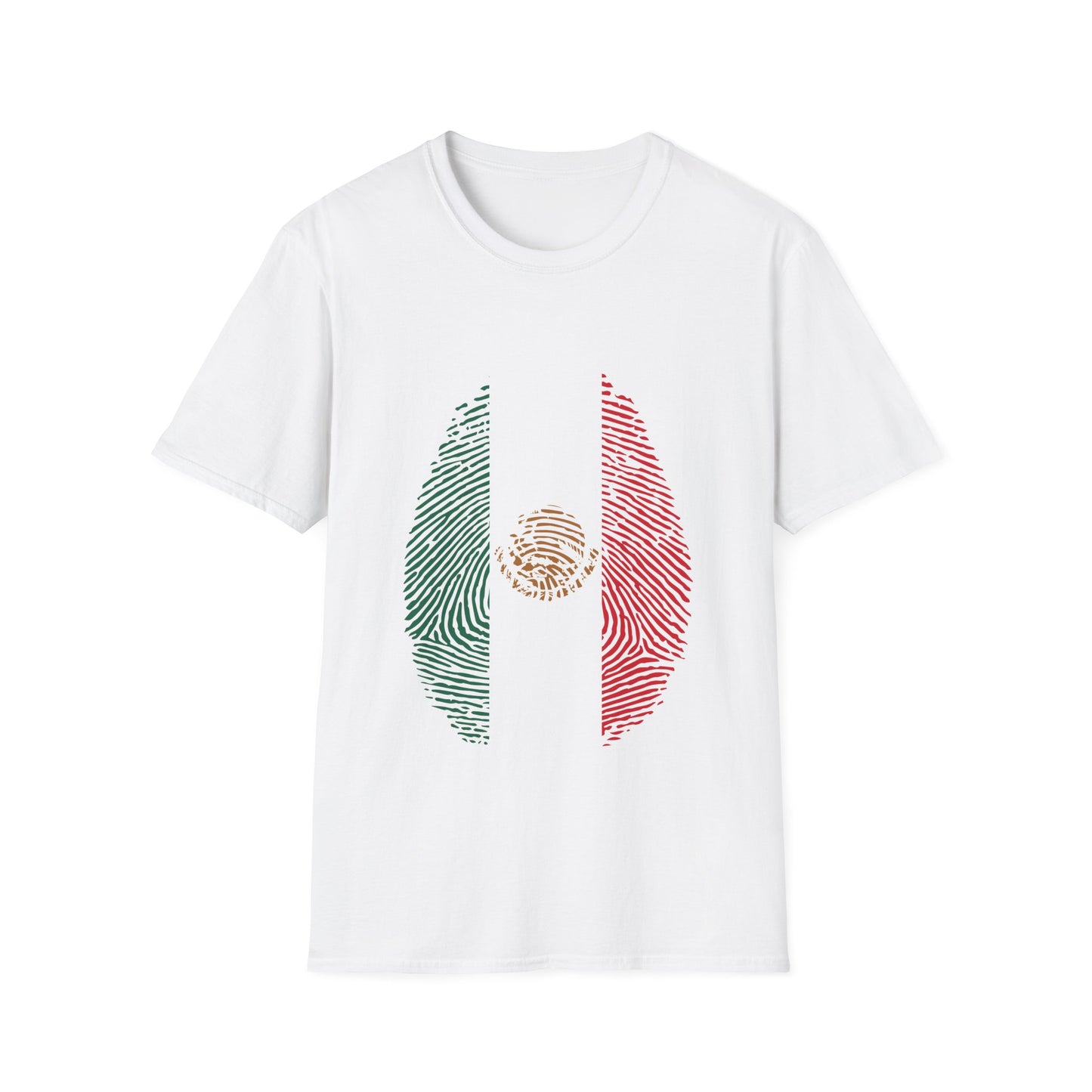 MEXICO Fingerprint flag Soccer World Cup Fan T-Shirt (WOMEN)