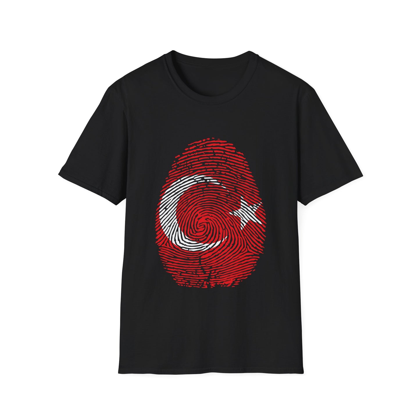 TURKIYE Fingerprint flag Soccer World Cup Fan T-Shirt (WOMEN)