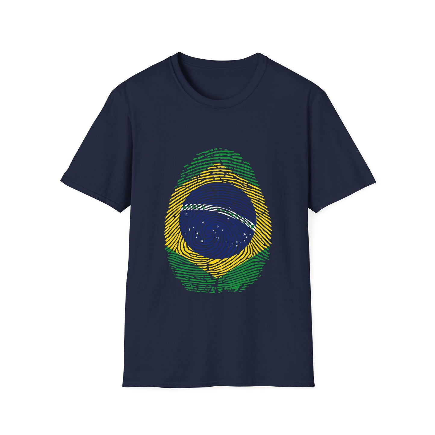 BRAZIL Fingerprint flag Soccer World Cup Fan T-Shirt (WOMEN)