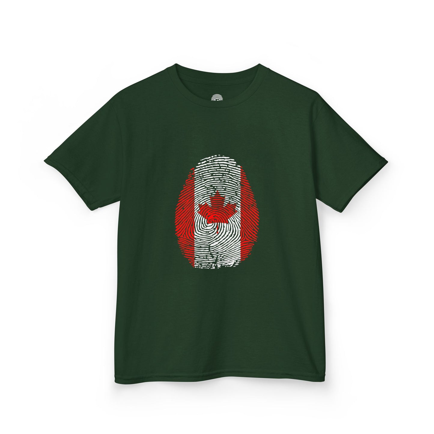 CANADA Fingerprint flag Soccer World Cup Fan T-Shirt (KIDS - UNISEX)
