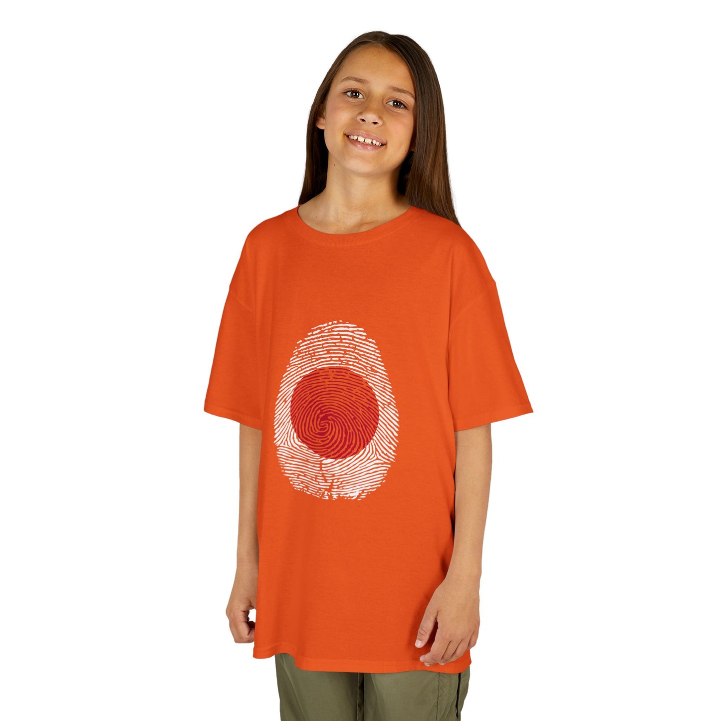 JAPAN Fingerprint flag Soccer World Cup Fan T-Shirt (KIDS - UNISEX)