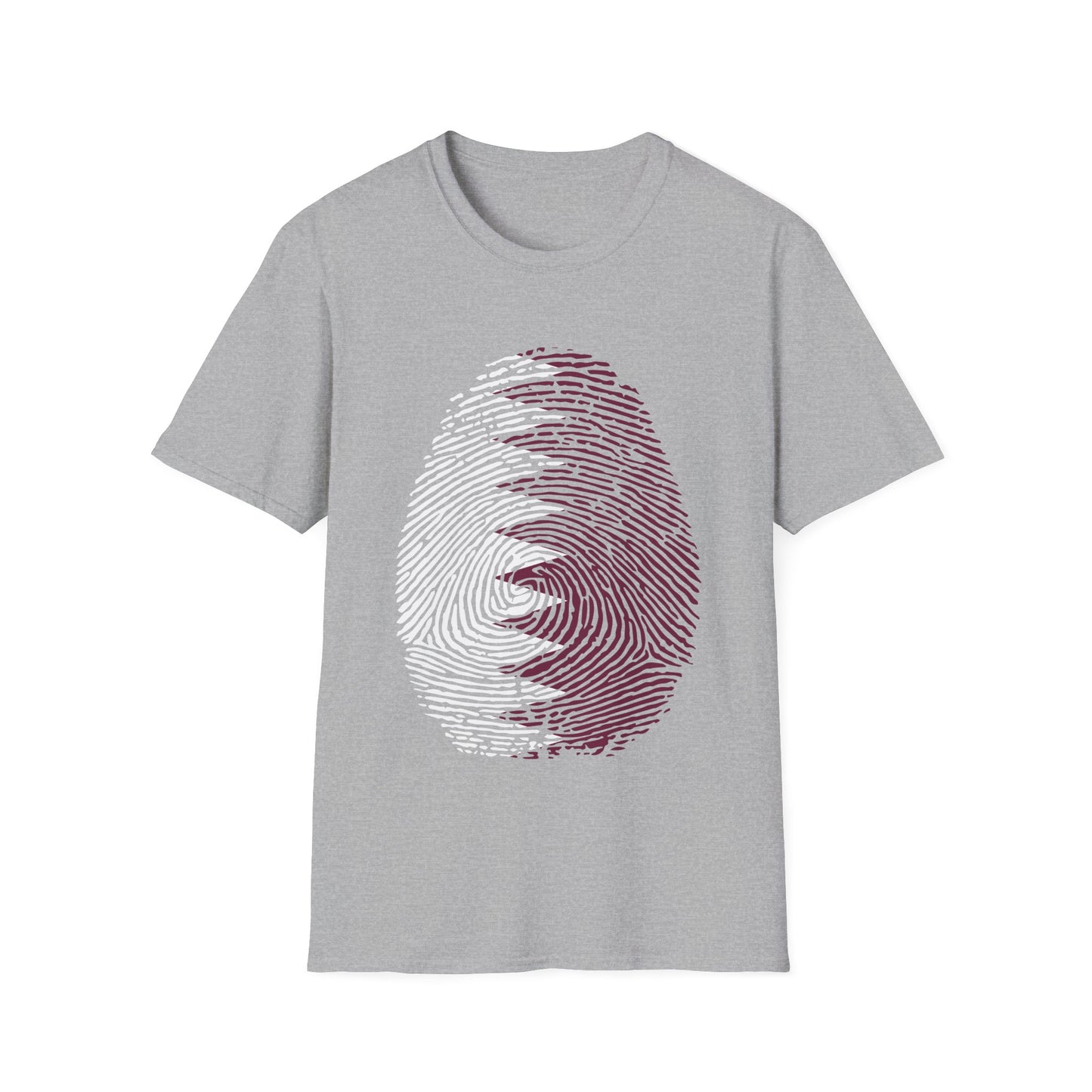 QATAR Fingerprint flag Soccer World Cup Fan T-Shirt (WOMEN)