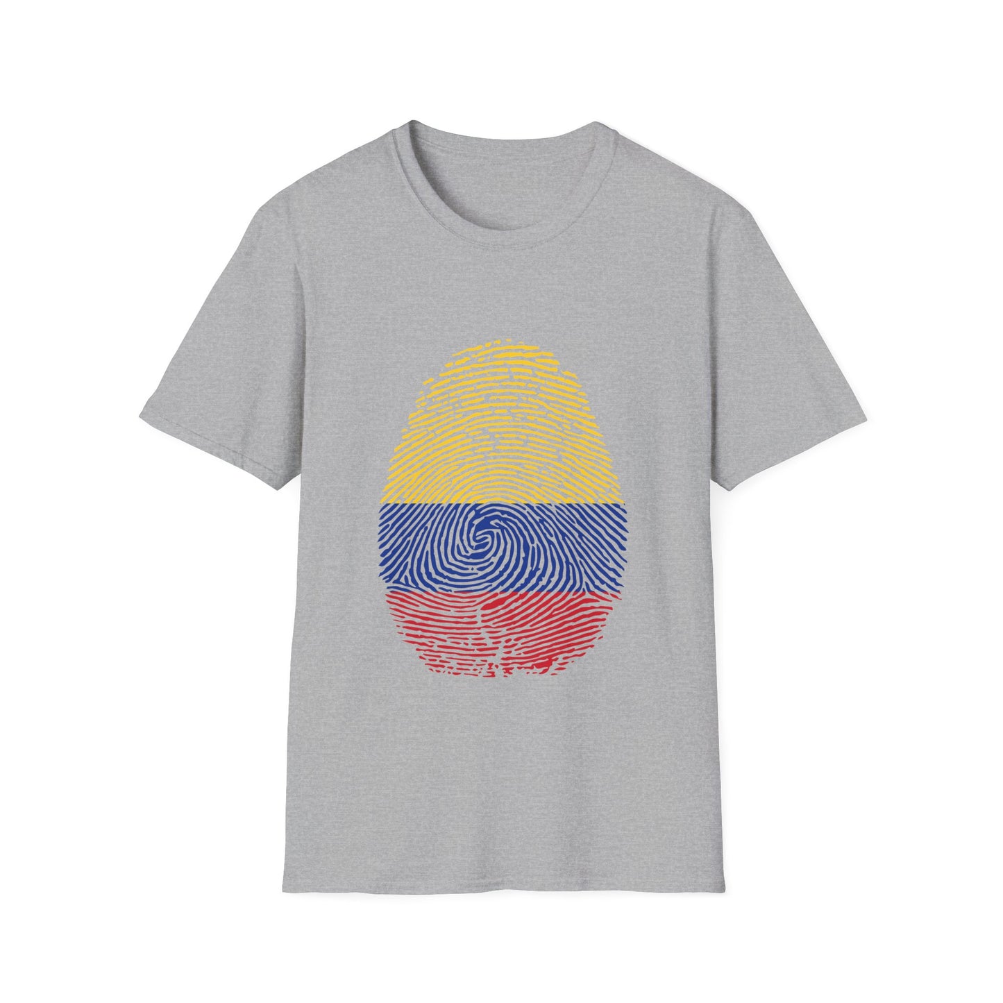 COLOMBIA Fingerprint flag Soccer World Cup Fan T-Shirt (WOMEN)