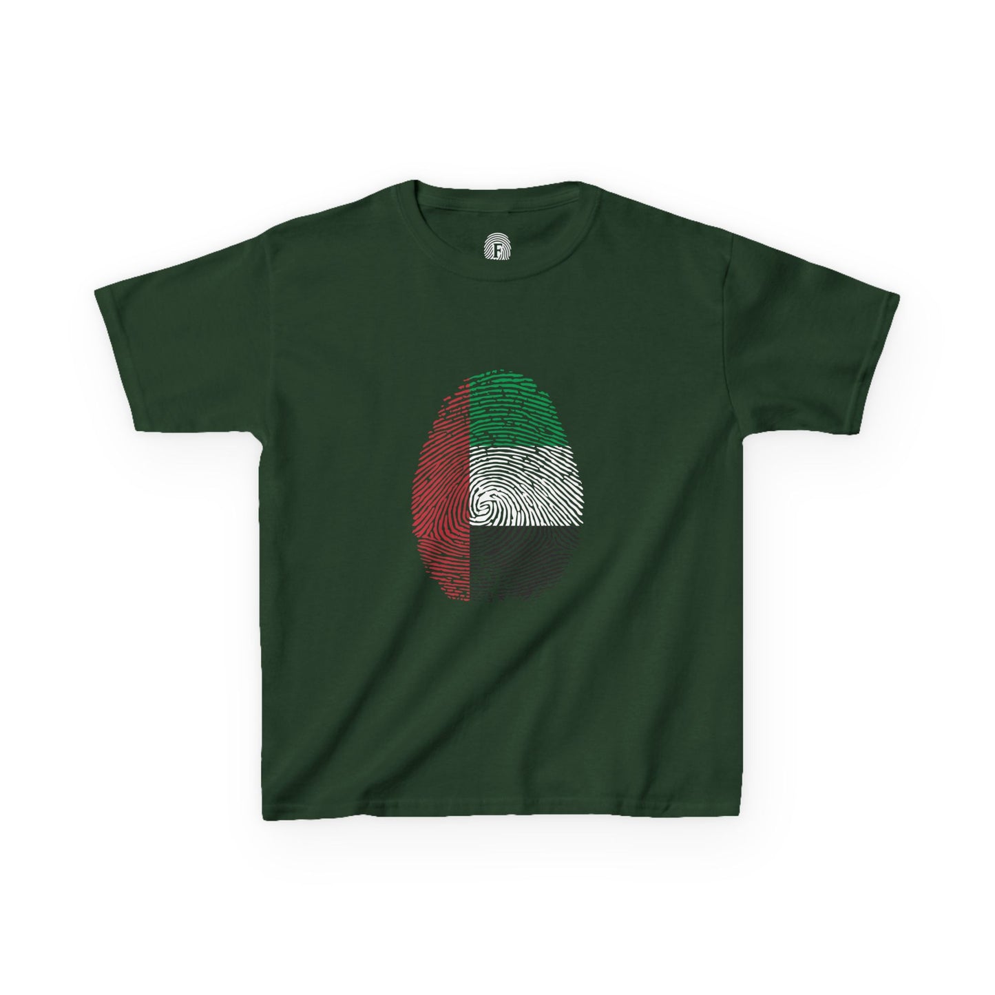 UAE Fingerprint flag Soccer World Cup Fan T-Shirt (KIDS - UNISEX)