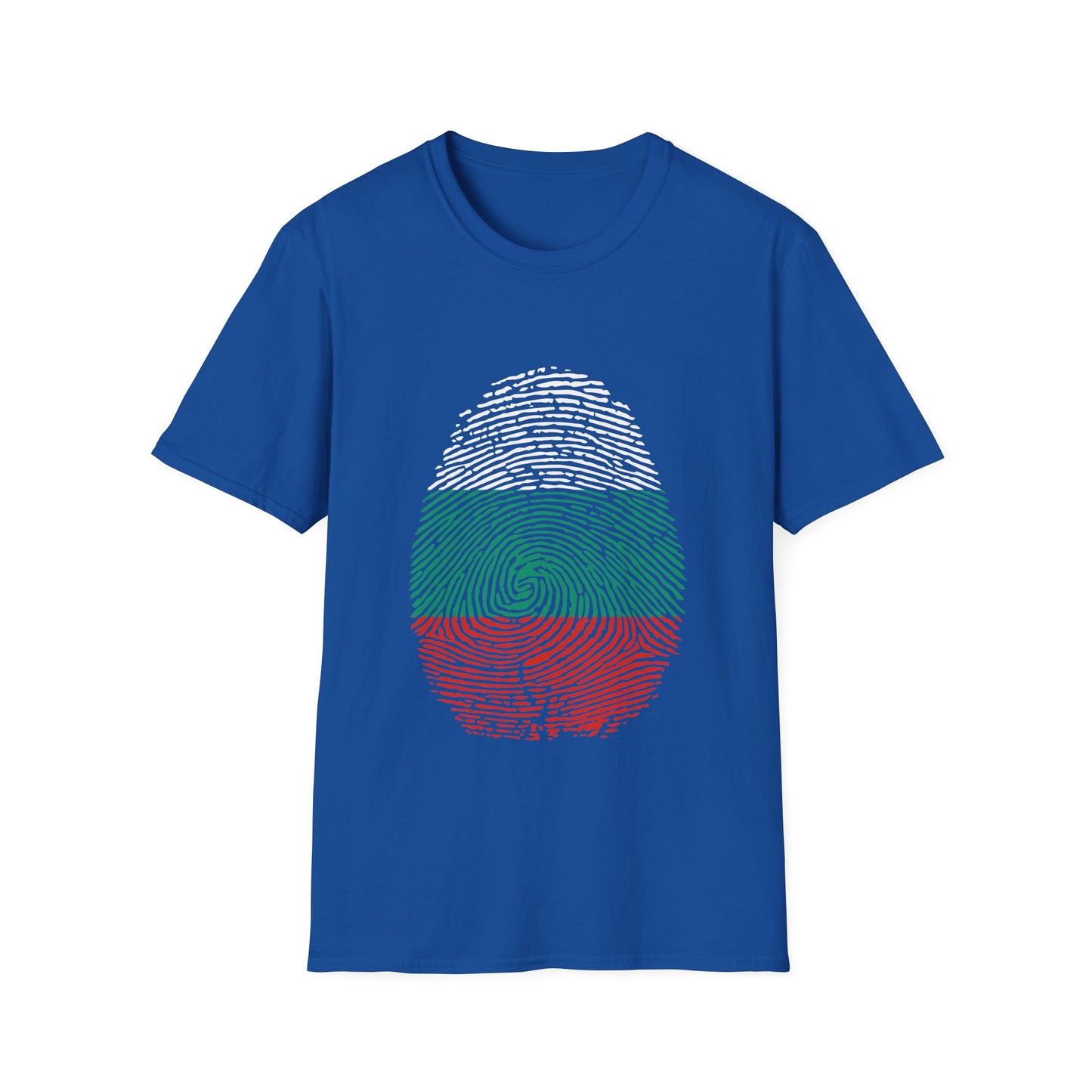 BULGARIA Fingerprint flag Soccer World Cup Fan T-Shirt (MEN)