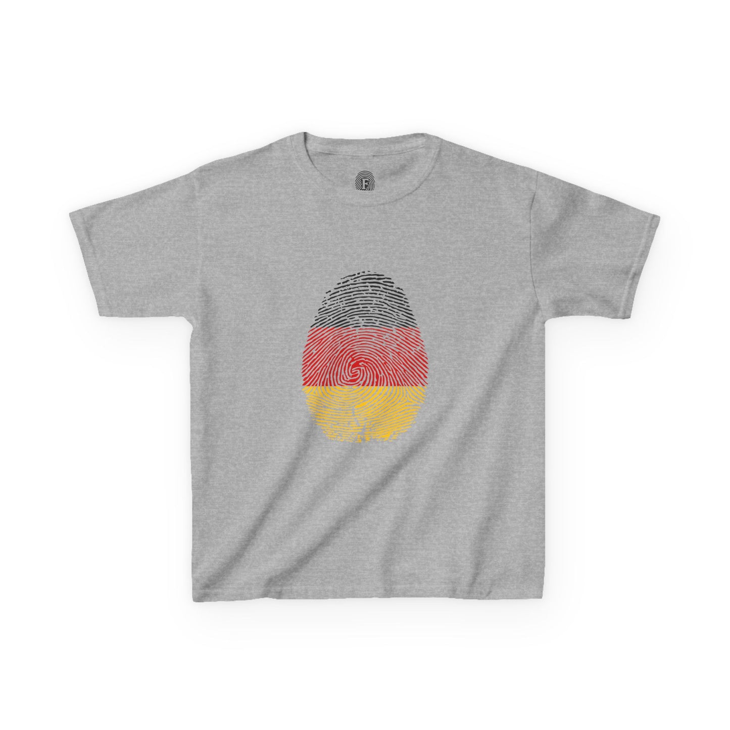 GERMANY Fingerprint flag Soccer World Cup Fan T-Shirt (KIDS - UNISEX)