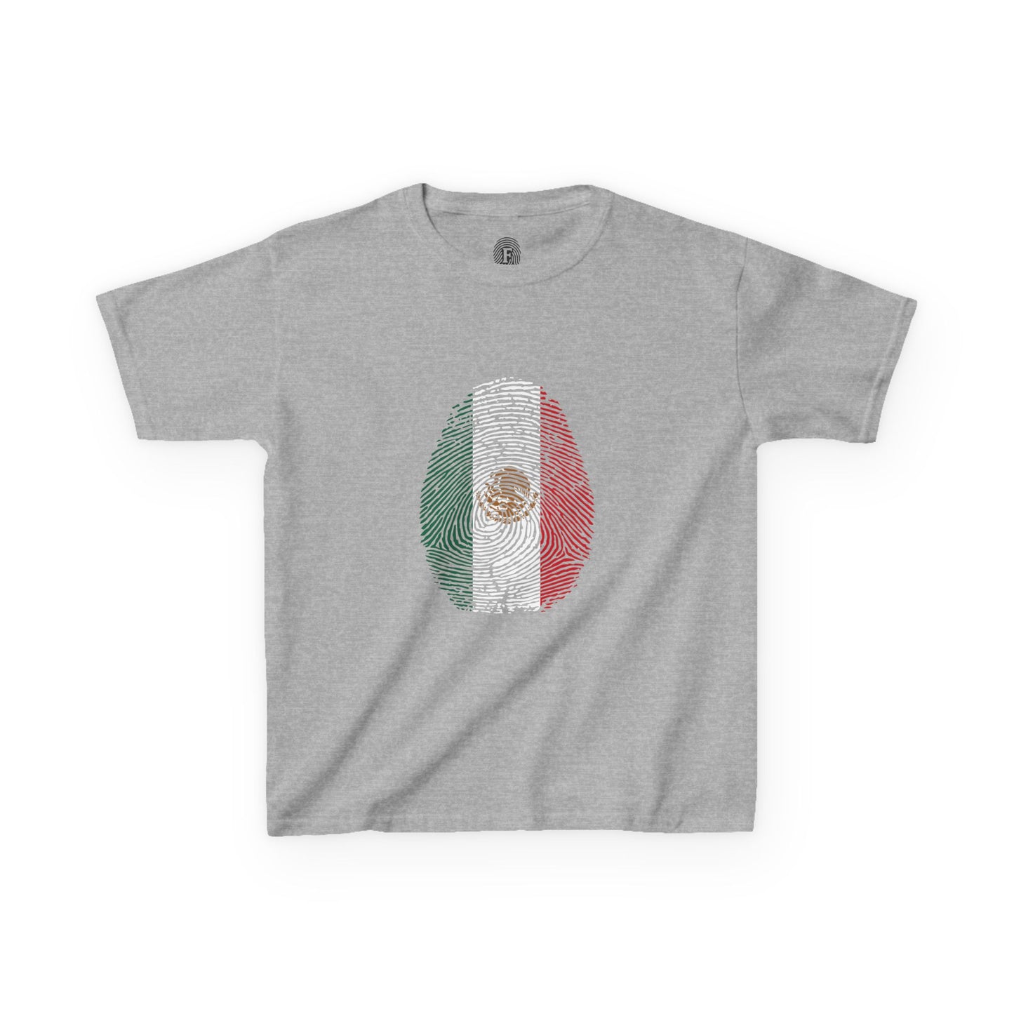 MEXICO Fingerprint flag Soccer World Cup Fan T-Shirt (KIDS - UNISEX)