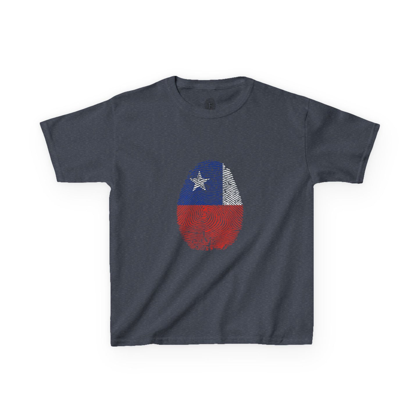 CHILE Fingerprint flag Soccer World Cup Fan T-Shirt (KIDS - UNISEX)