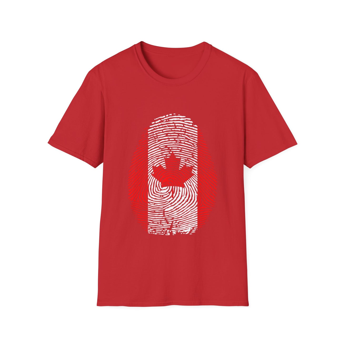 CANADA Fingerprint flag Soccer World Cup Fan T-Shirt (MEN)