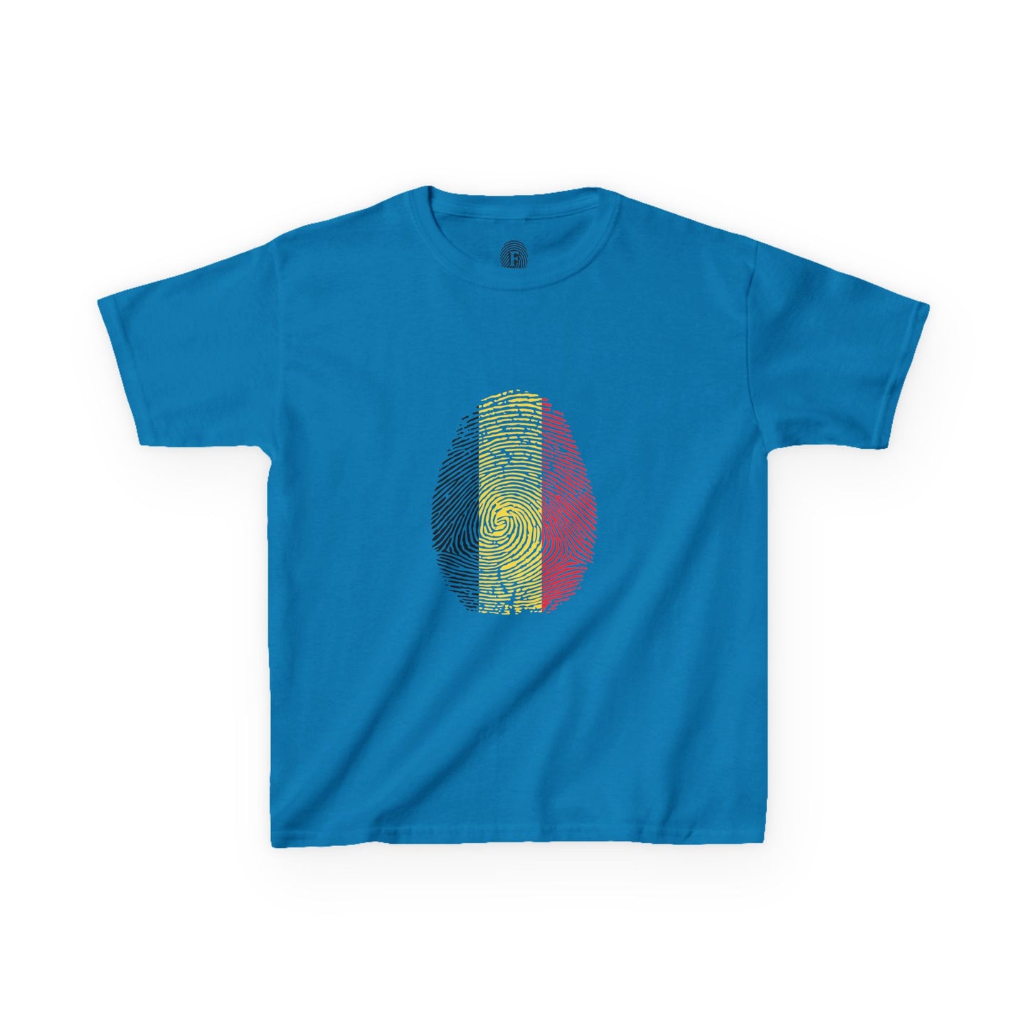 BELGIUM Fingerprint flag Soccer World Cup Fan T-Shirt (KIDS - UNISEX)