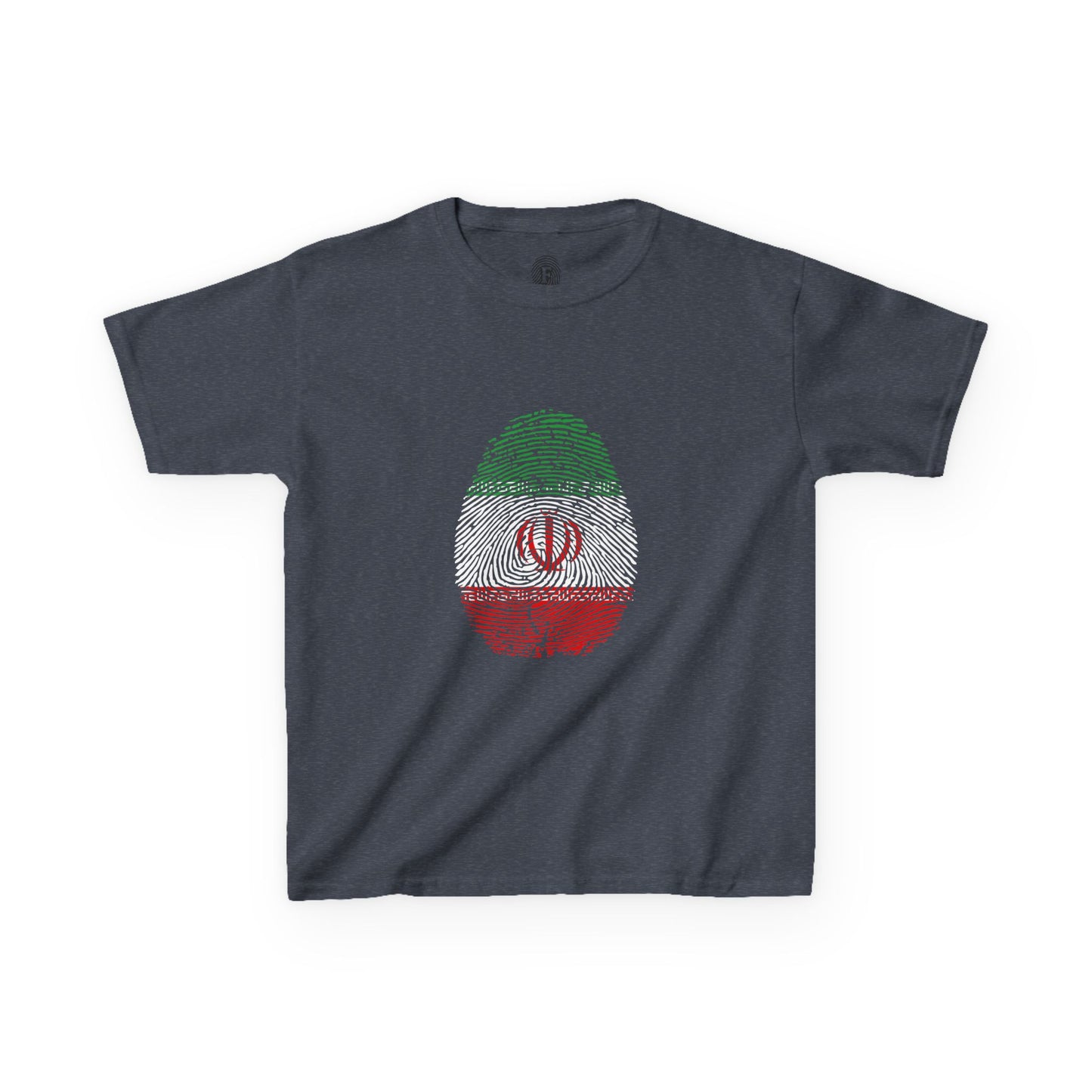 IRAN (I.R) Fingerprint flag Soccer World Cup Fan T-Shirt (KIDS - UNISEX)