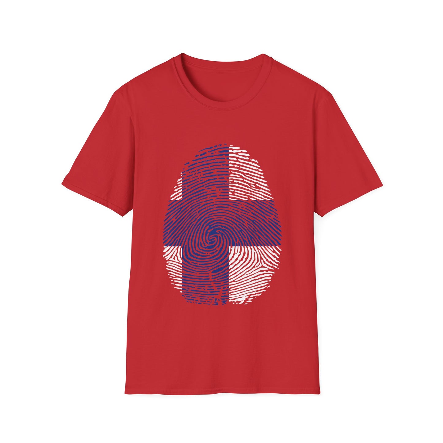 FINLAND Fingerprint flag Soccer World Cup Fan T-Shirt (WOMEN)