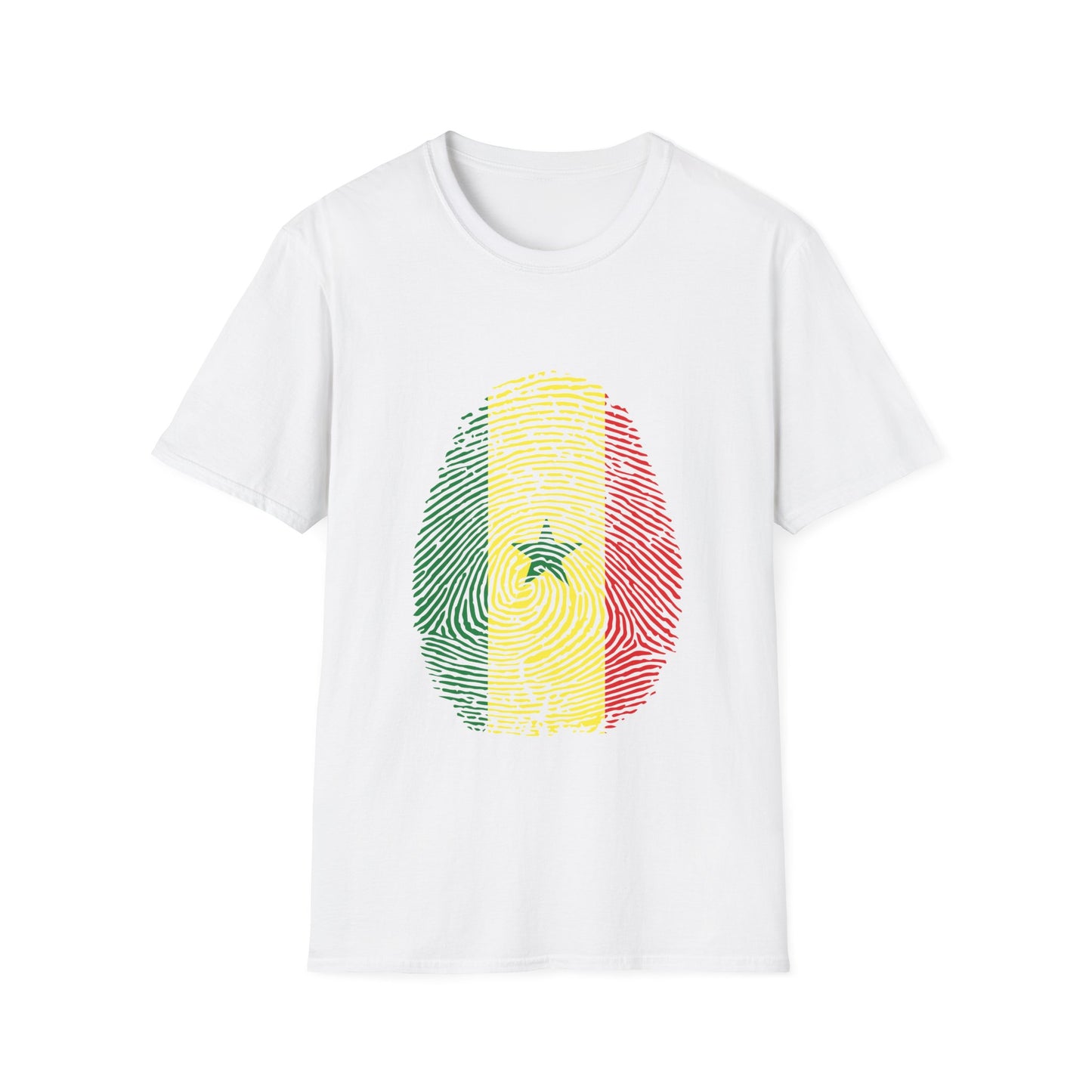 SENEGAL Fingerprint flag Soccer World Cup Fan T-Shirt (WOMEN)