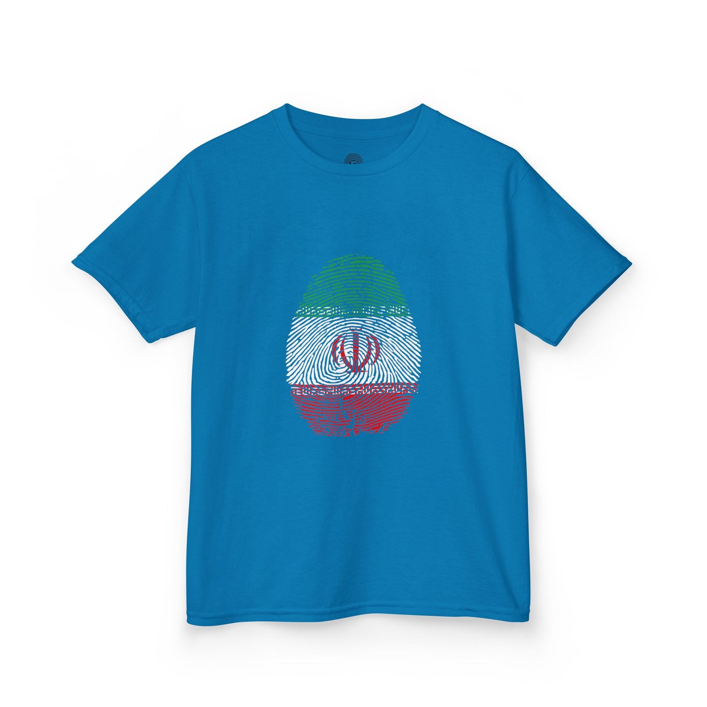 IRAN (I.R) Fingerprint flag Soccer World Cup Fan T-Shirt (KIDS - UNISEX)