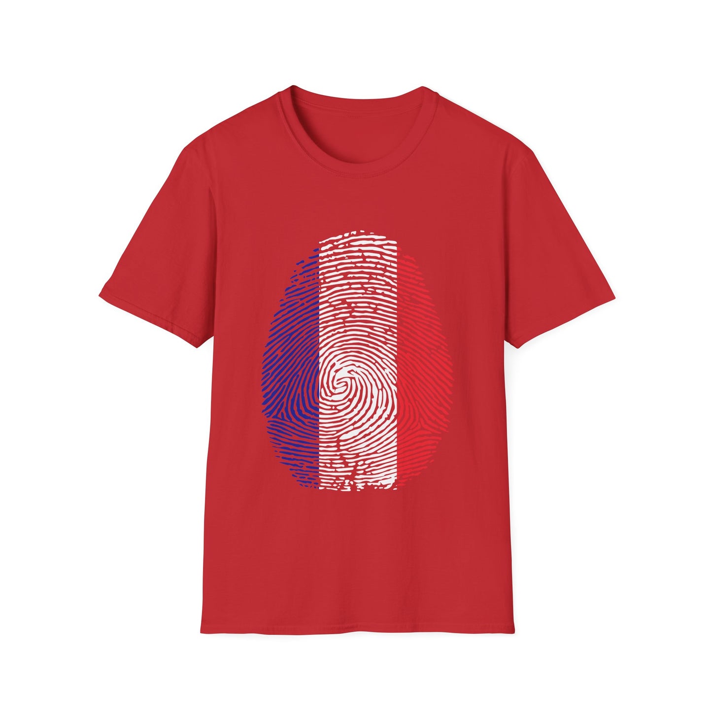 FRANCE Fingerprint flag Soccer World Cup Fan T-Shirt (WOMEN)