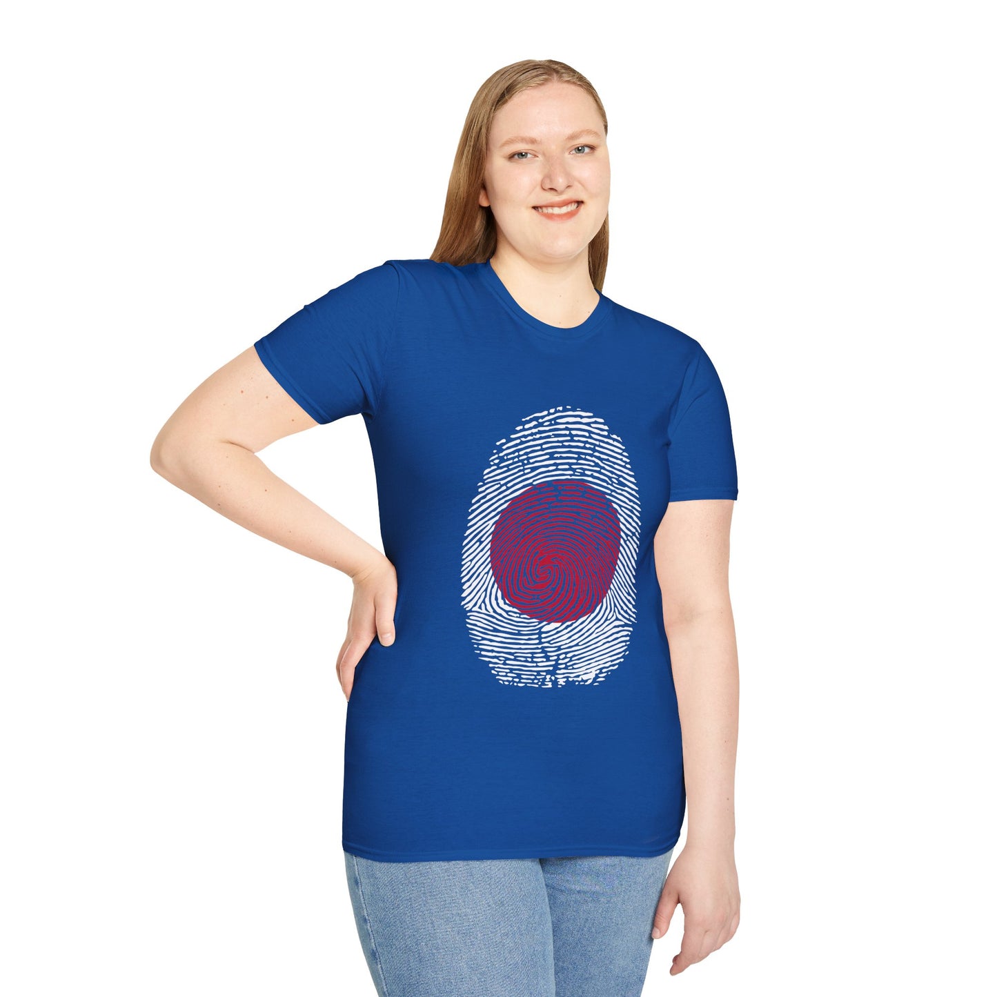 JAPAN Fingerprint flag Soccer World Cup Fan T-Shirt (WOMEN)