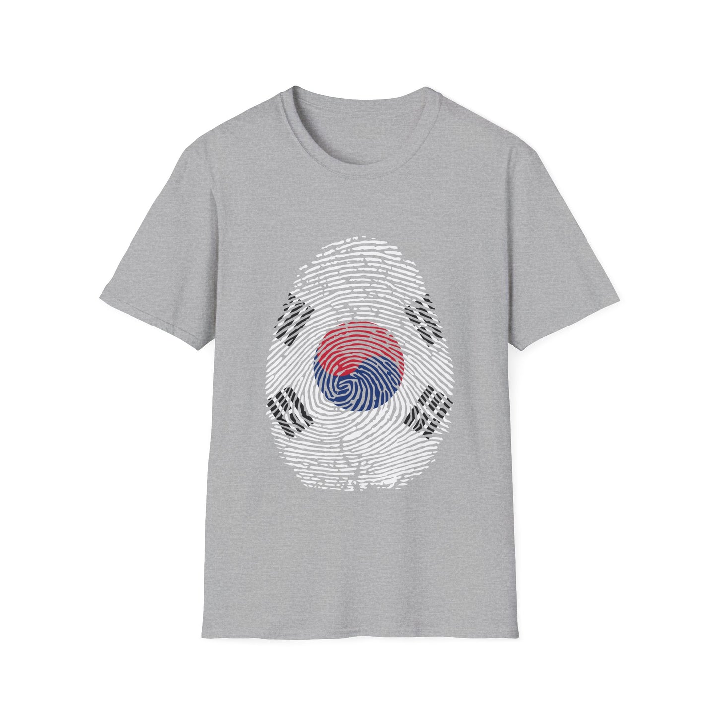 SOUTH KOREA Fingerprint flag Soccer World Cup Fan T-Shirt (MEN)