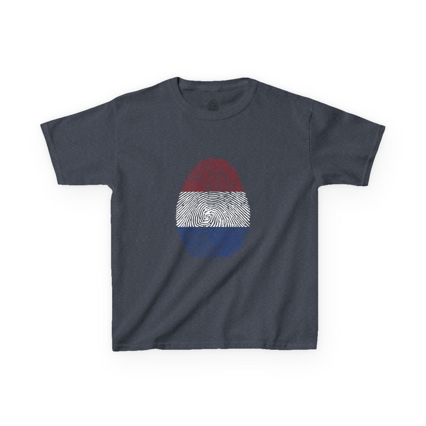 NETHERLAND Fingerprint flag Soccer World Cup Fan T-Shirt (KIDS - UNISEX)