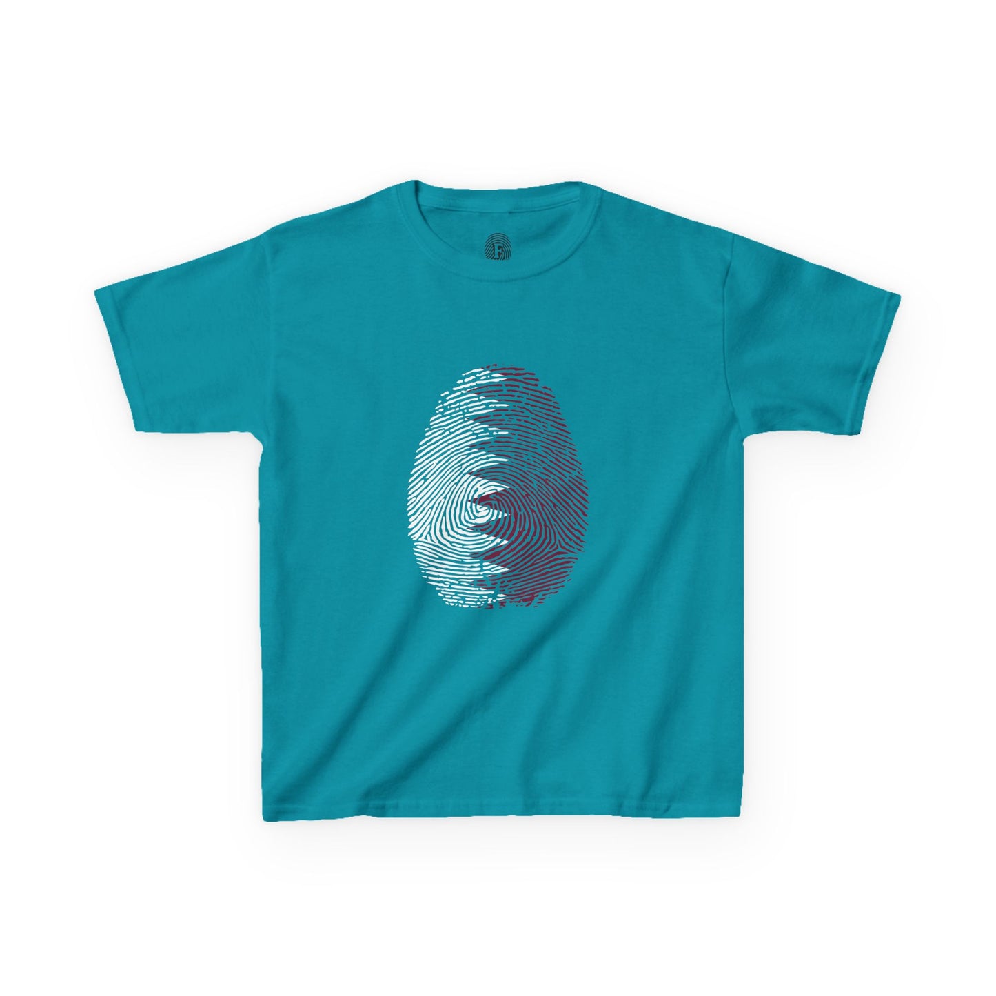 QATAR Fingerprint flag Soccer World Cup Fan T-Shirt (KIDS - UNISEX)